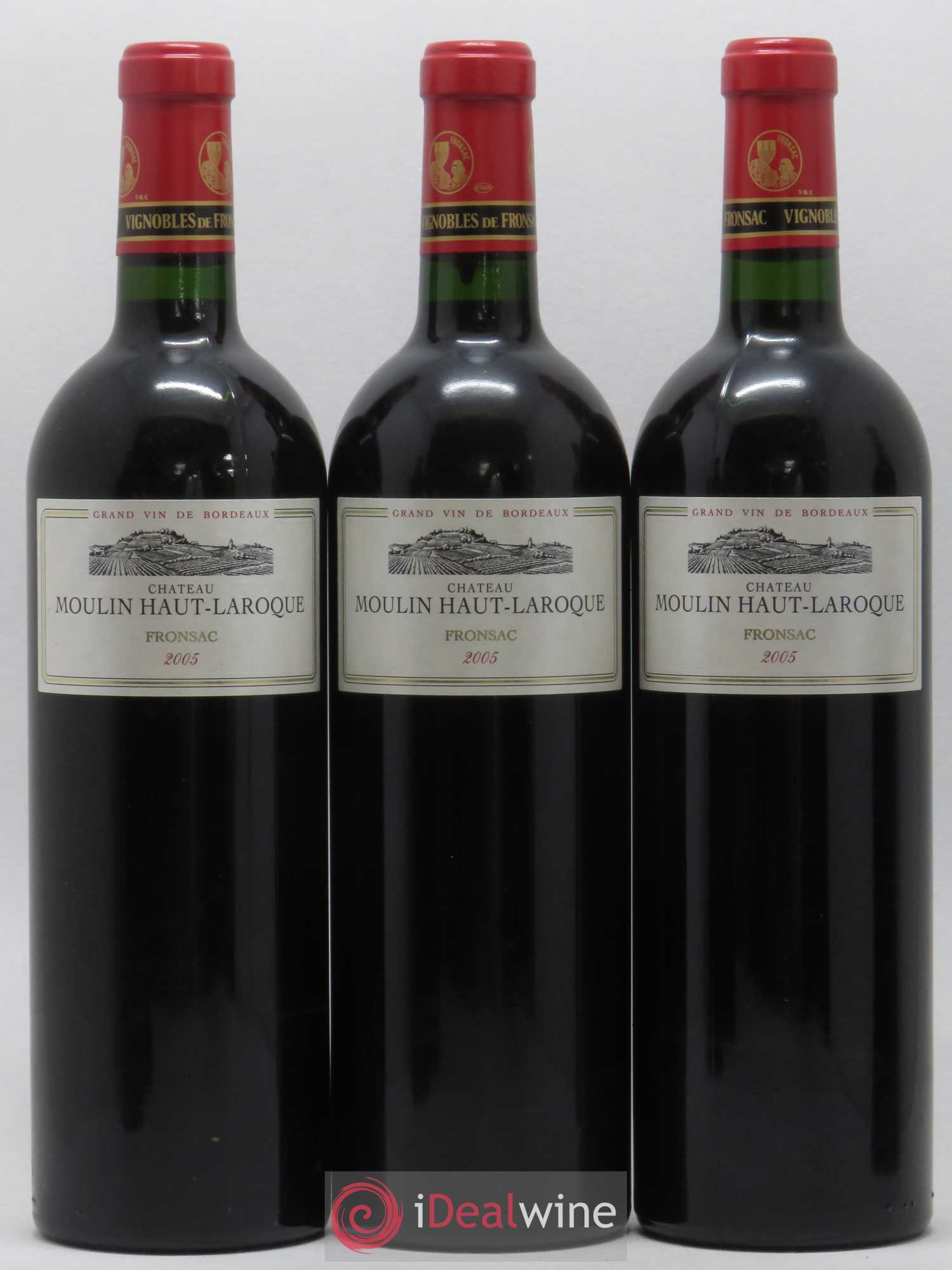 Fronsac Moulin Haut Laroque 2005 - Posten von 6 Flaschen - 2
