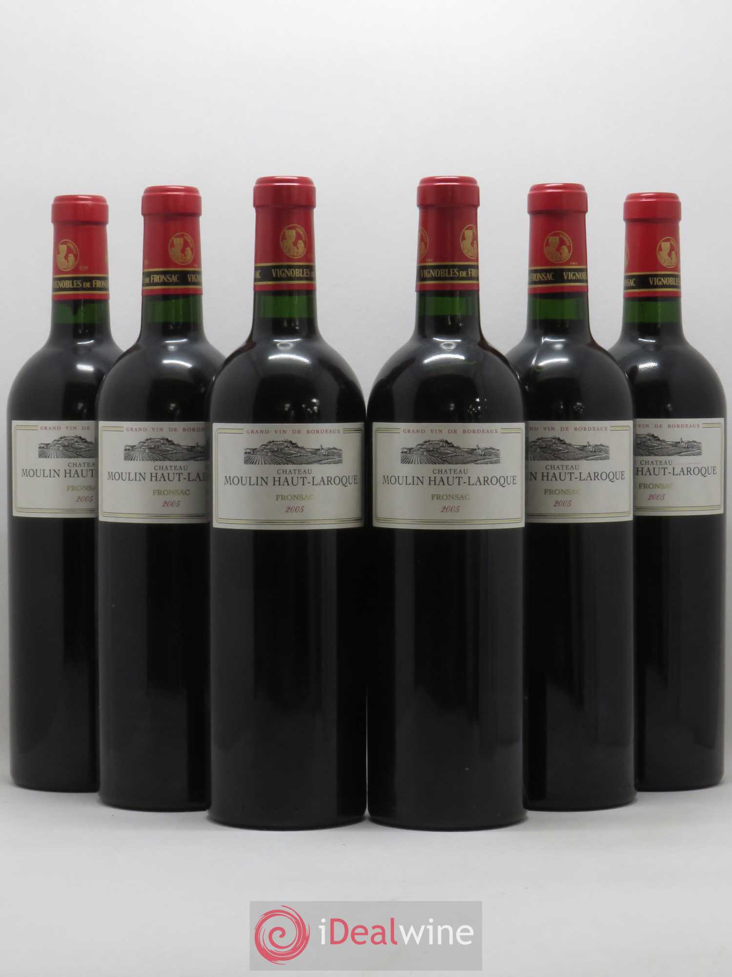 Fronsac Moulin Haut Laroque 2005 - Posten von 6 Flaschen - 0