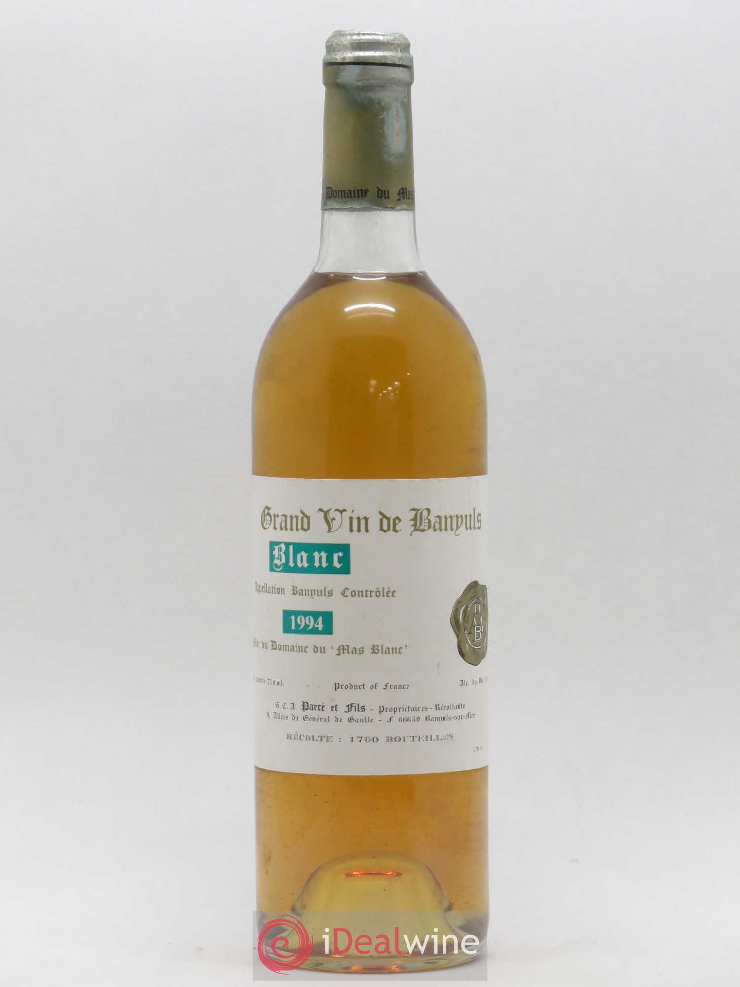 Banyuls Domaine du Mas Blanc 1994 - Posten von 1 Flasche - 0