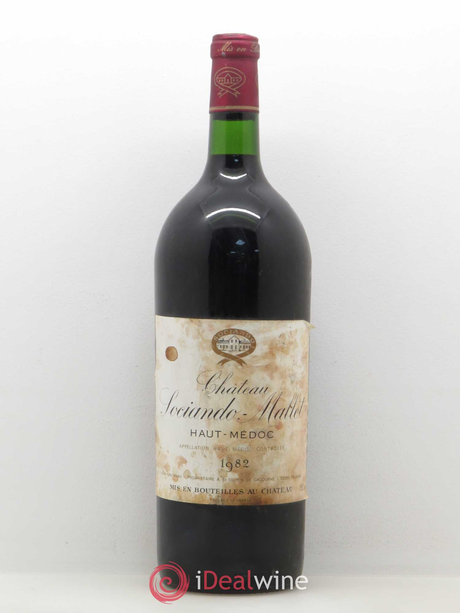 Château Sociando Mallet 1982 - Lot de 1 magnum - 0