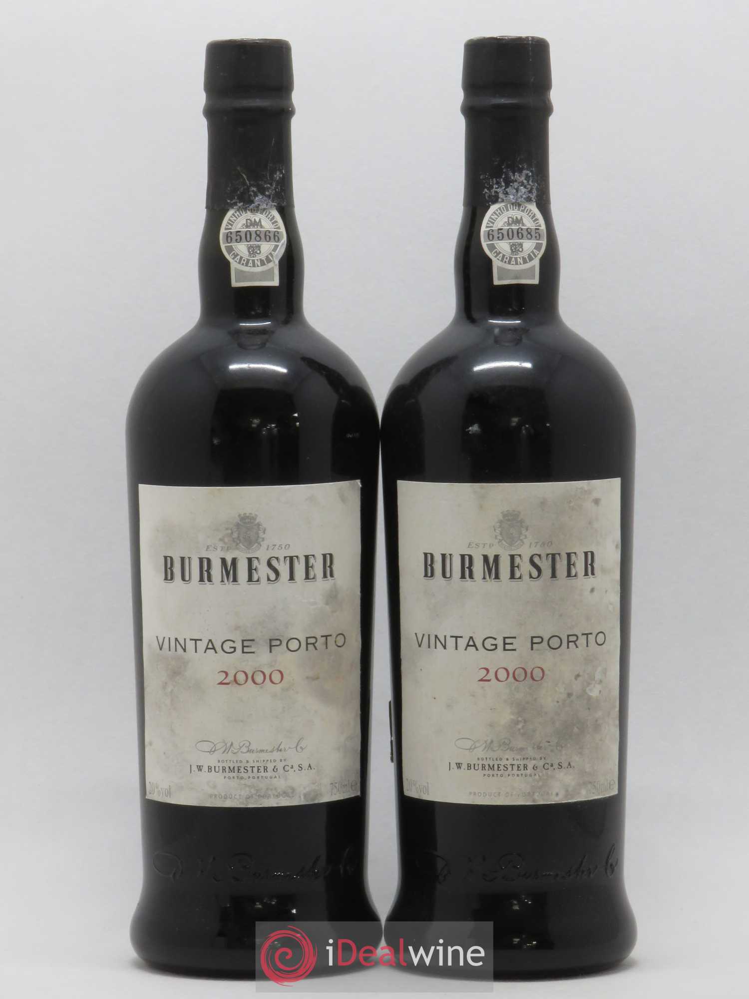 Porto Burmester Vintage 2000 - Lot de 2 bouteilles - 0