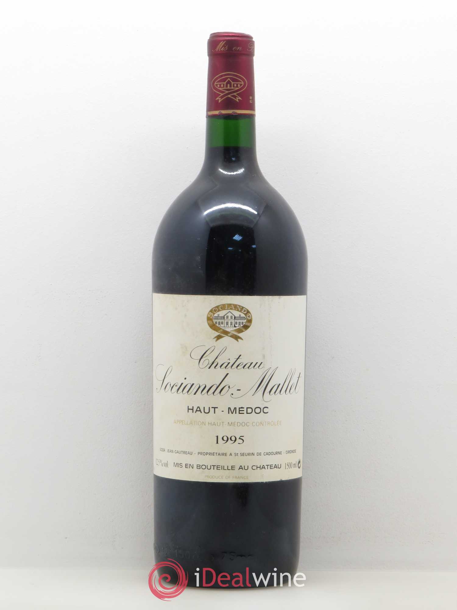 Château Sociando Mallet 1995 - Lot de 1 magnum - 0