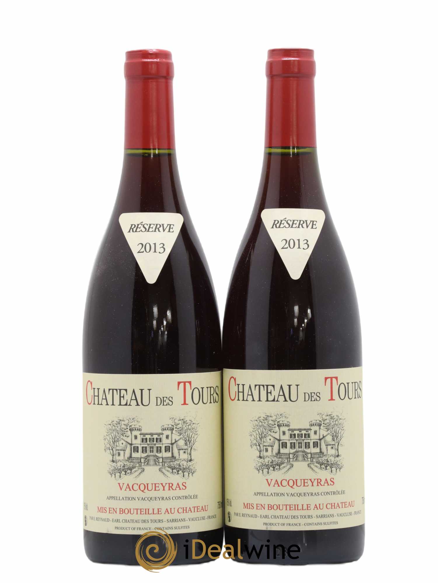 Vacqueyras Château des Tours Emmanuel Reynaud 2013 - Lot de 2 bouteilles - 0
