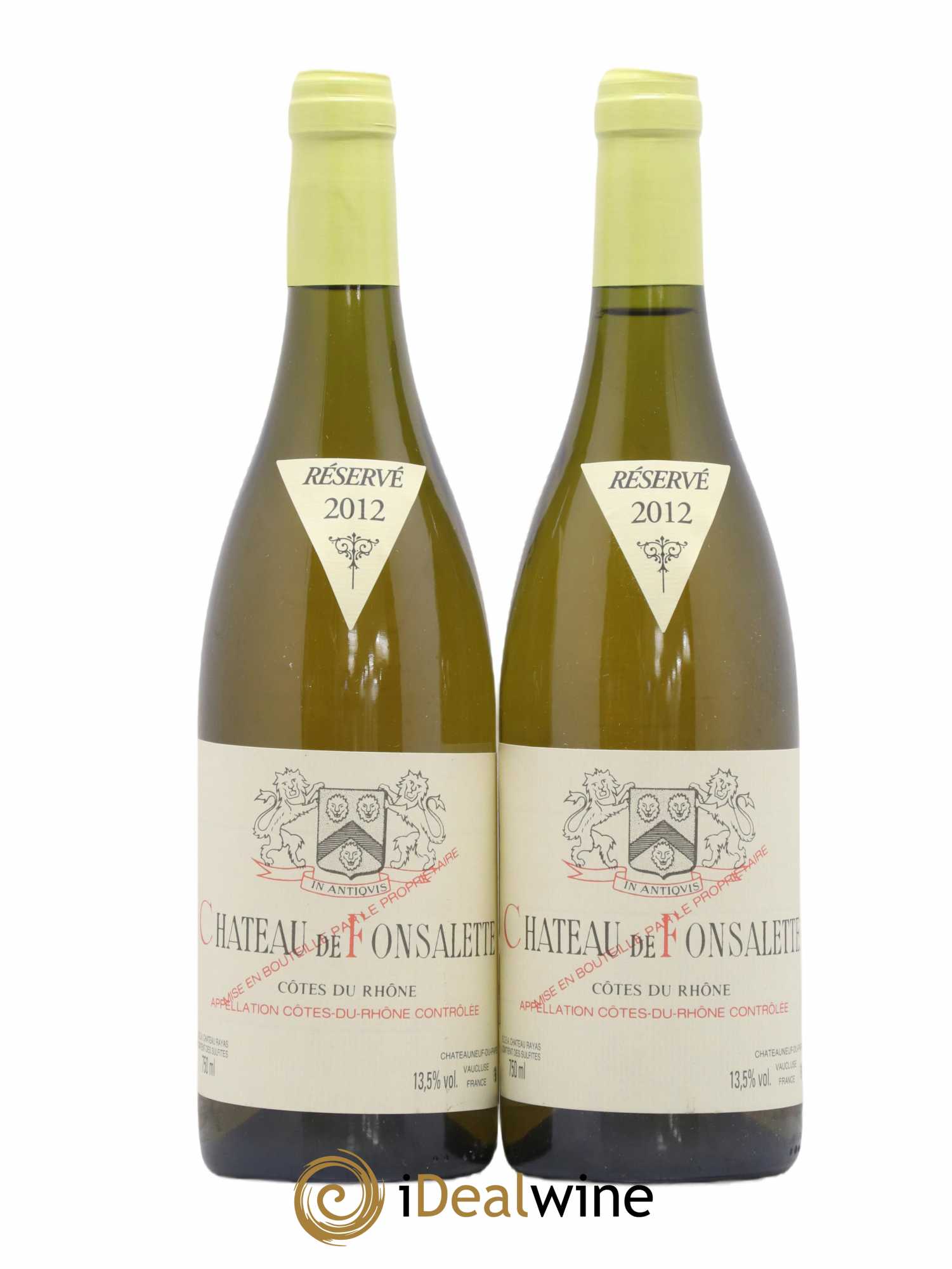 Côtes-du-Rhône Château de Fonsalette Emmanuel Reynaud 2012 - Lot de 2 bouteilles - 0