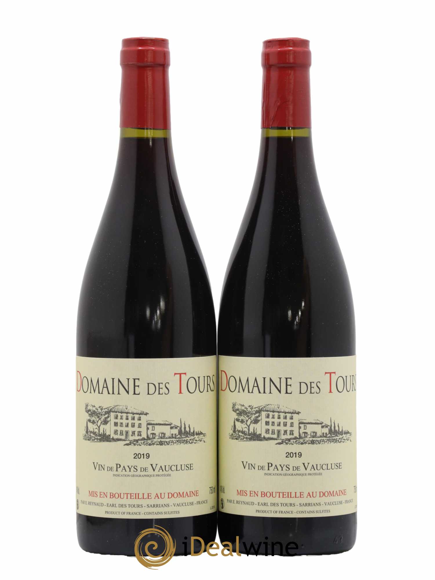 Vaucluse (Vin de Pays de Vaucluse) Domaine des Tours Emmanuel Reynaud 2019 - Lot de 2 bouteilles - 0