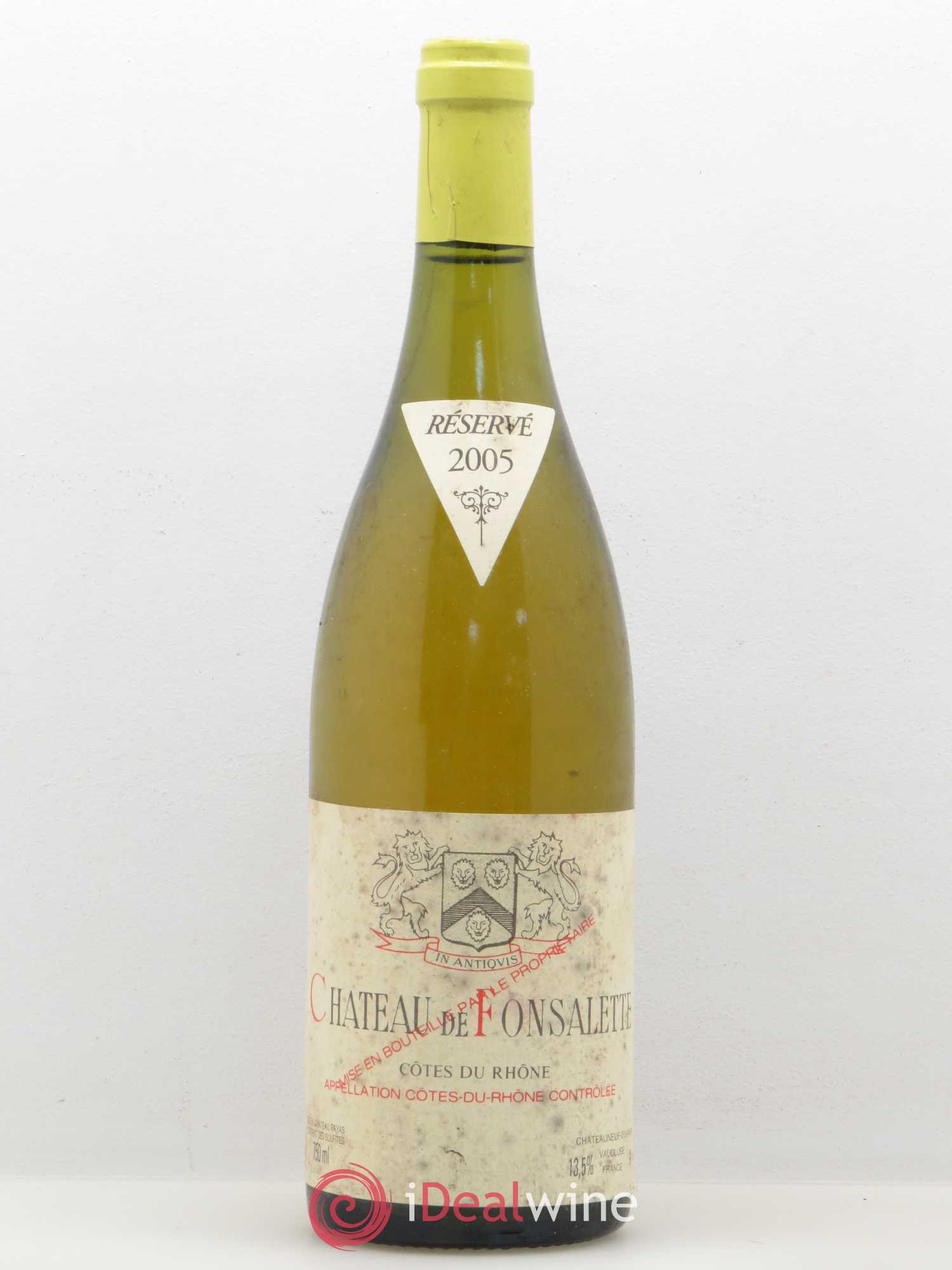 Côtes-du-Rhône Château de Fonsalette Emmanuel Reynaud 2005 - Lot de 1 bouteille - 0