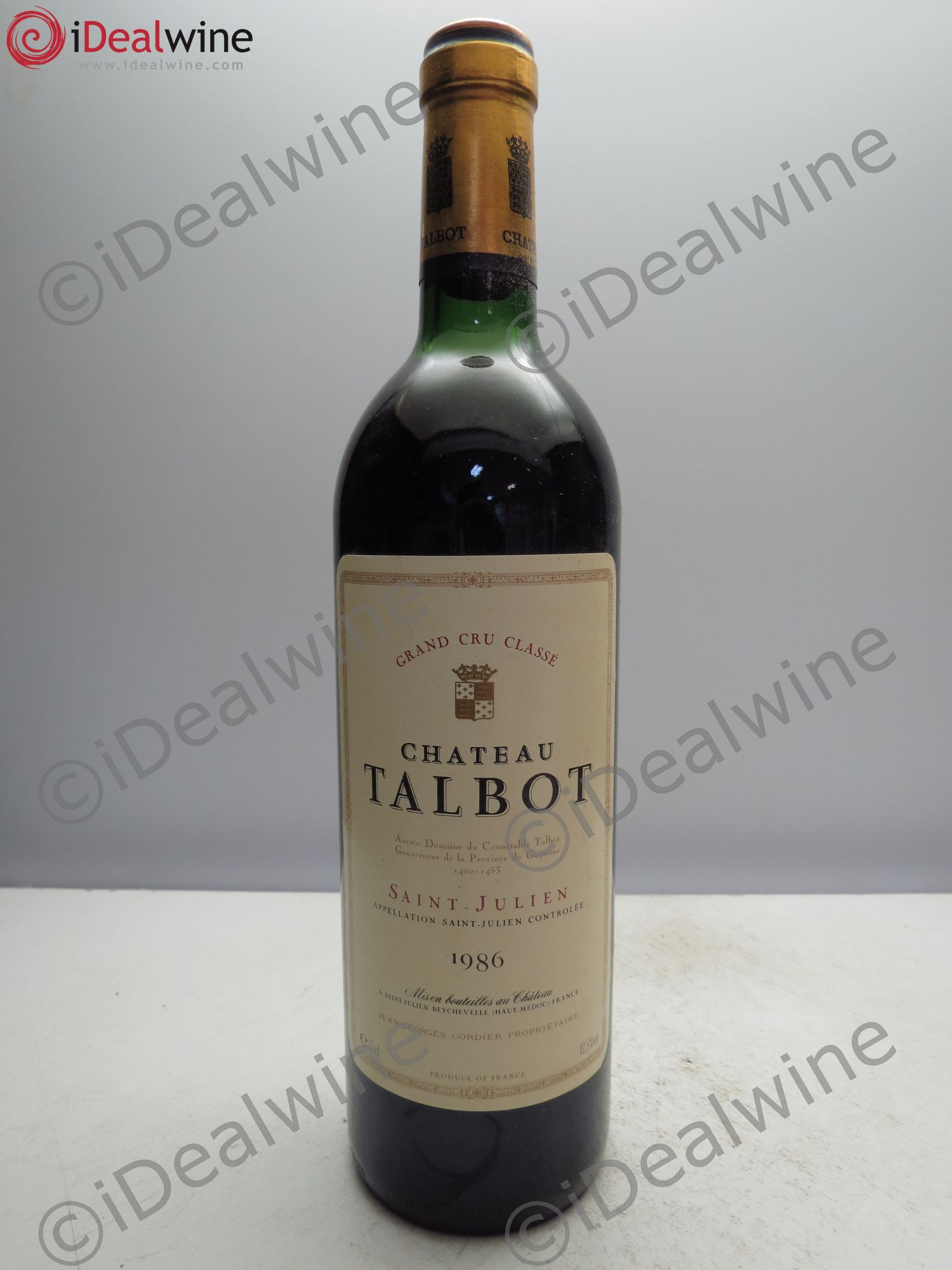 Château Talbot 4ème Grand Cru Classé 1986 - Lot de 1 bouteille - 0