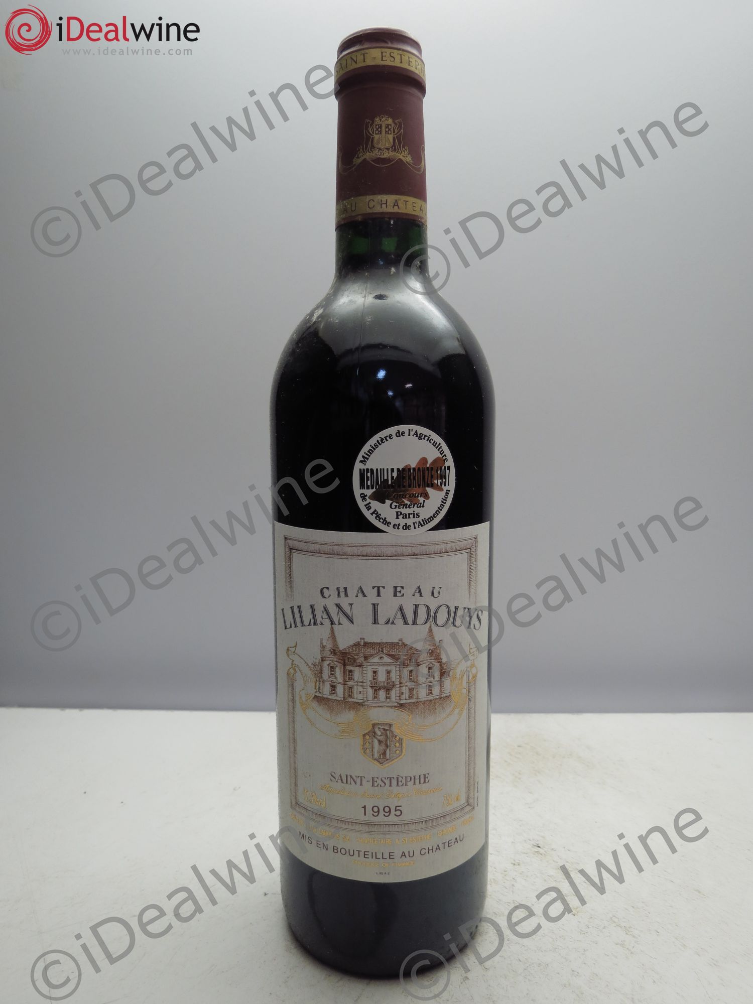 Château Lilian Ladouys Cru Bourgeois (CBO sans couvercle) 1995 - Lot de 12 bouteilles - 0