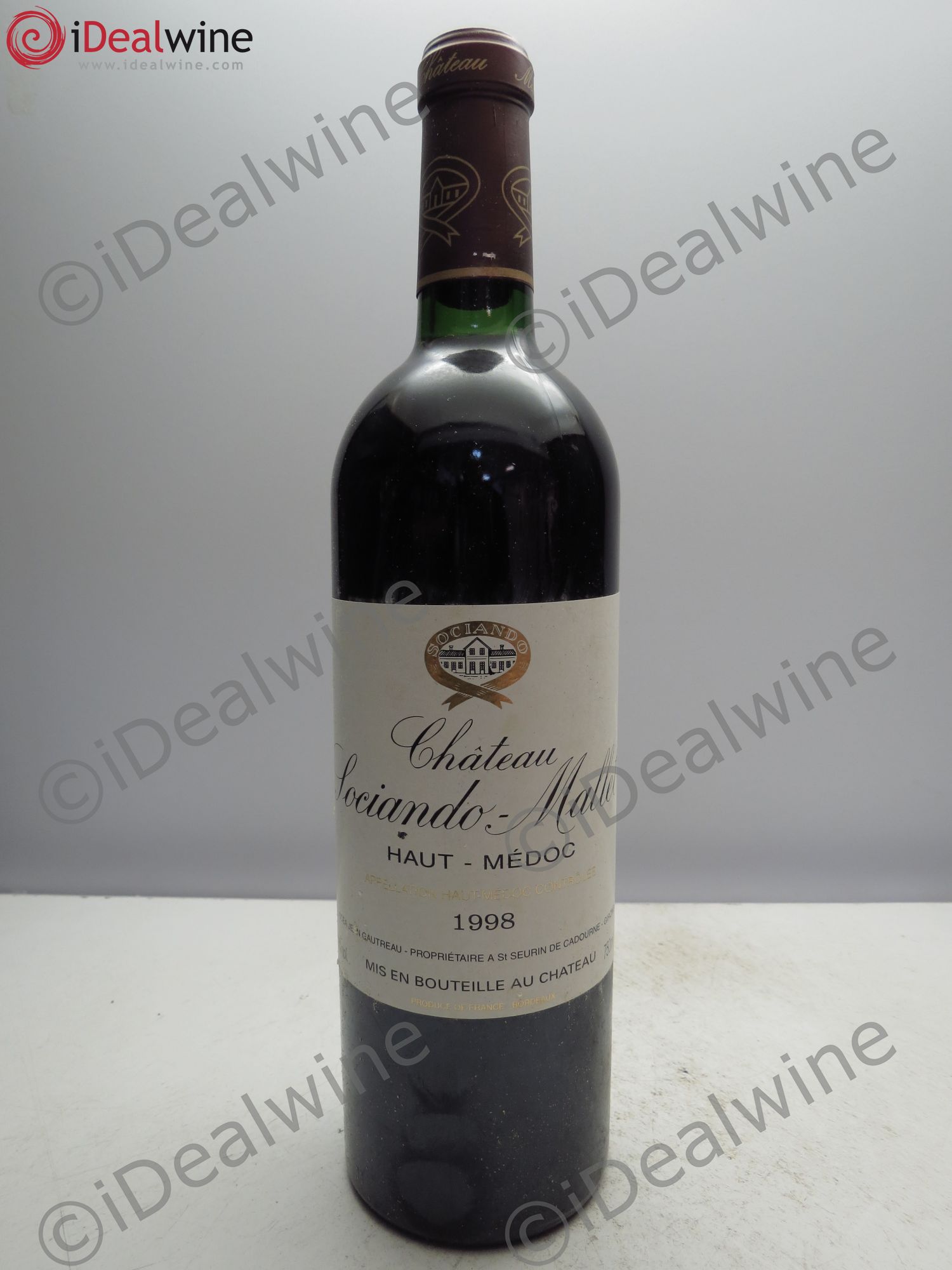 Château Sociando Mallet 1998 - Lot de 6 bouteilles - 0