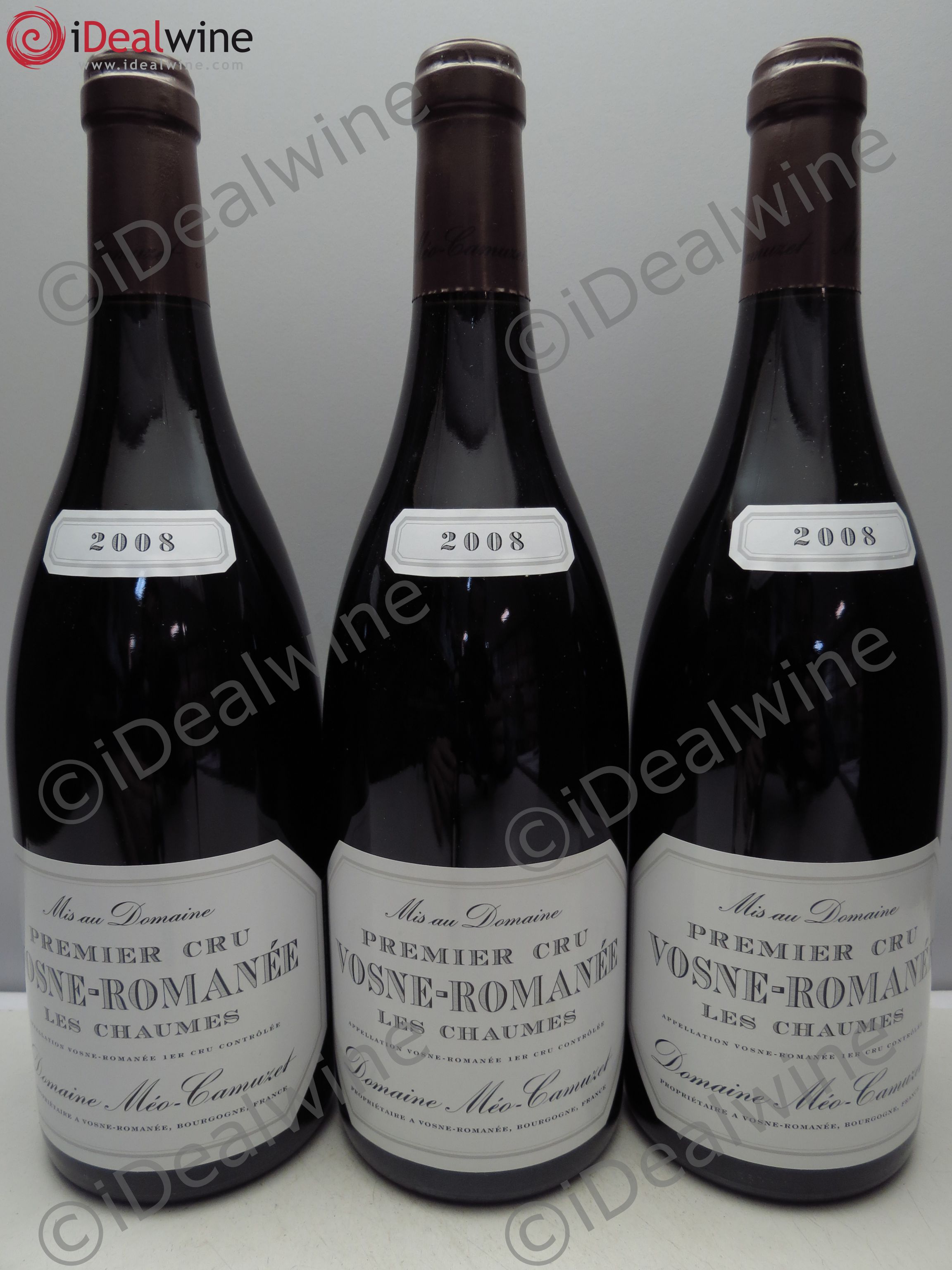 Vosne-Romanée 1er Cru Les Chaumes Méo-Camuzet (Domaine) 2008 - Lot de 3 bouteilles - 0