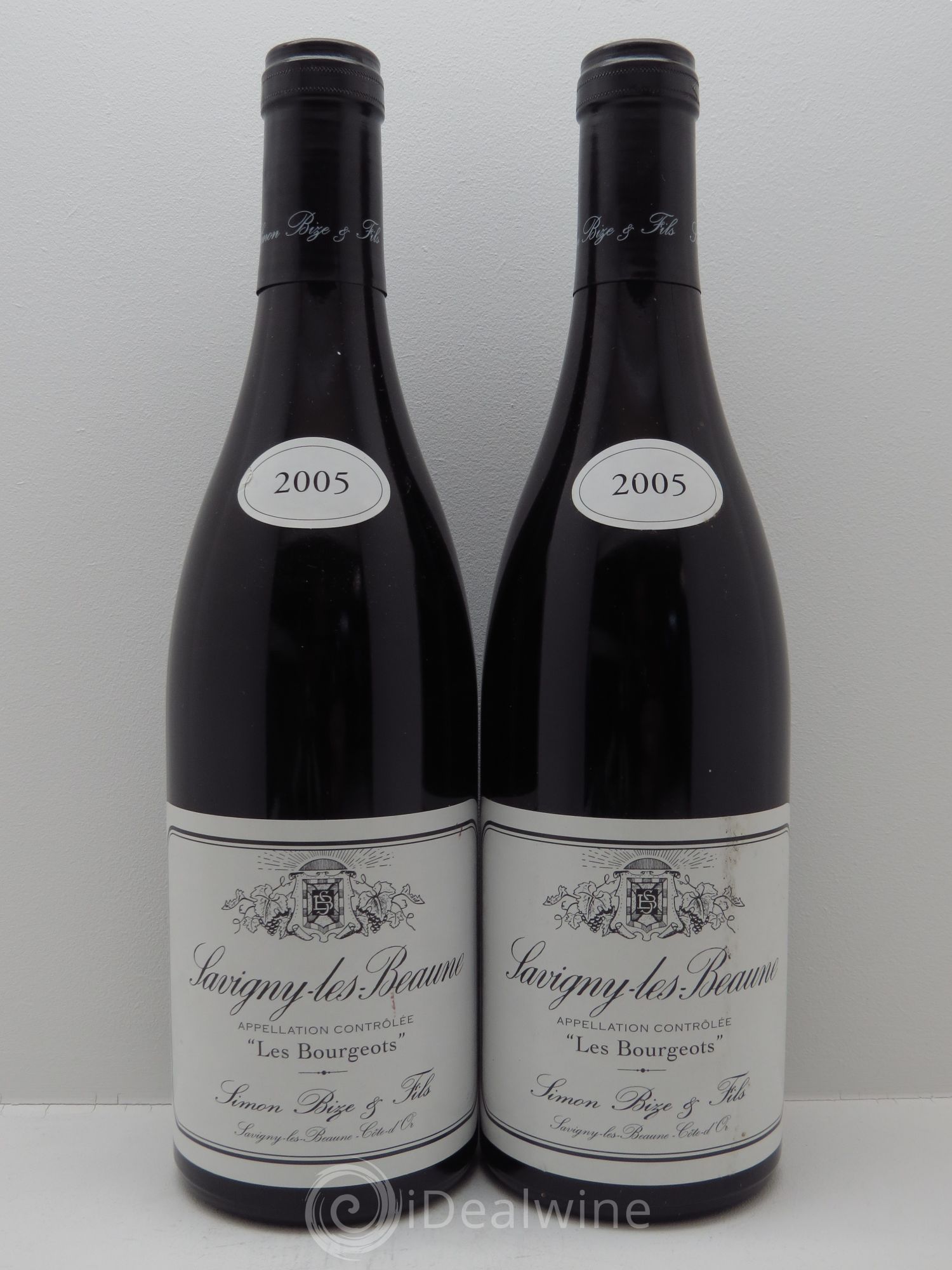 Savigny-lès-Beaune Les Bourgeots Simon Bize & Fils 2005 - Lot de 2 bouteilles - 0