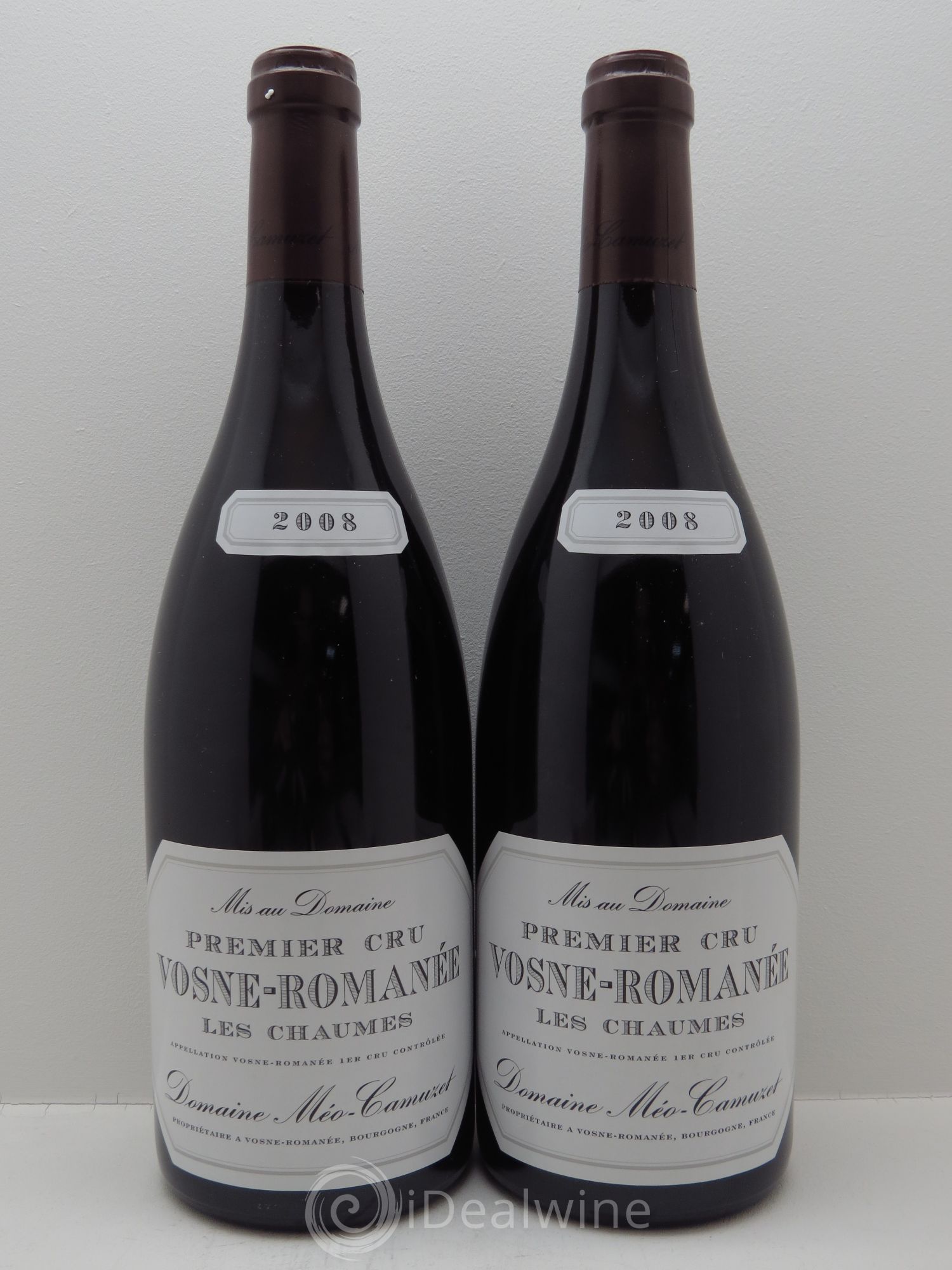 Vosne-Romanée 1er Cru Les Chaumes Méo-Camuzet (Domaine) 2008 - Lot de 2 bouteilles - 0