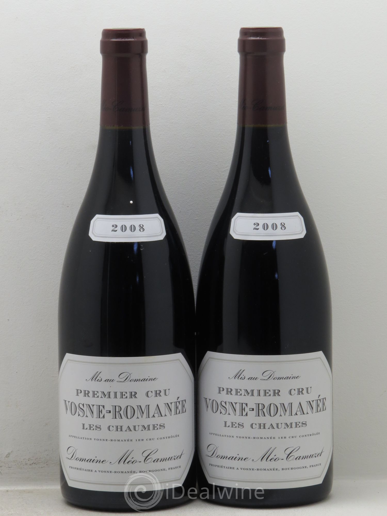 Vosne-Romanée 1er Cru Les Chaumes Méo-Camuzet (Domaine) 2008 - Lot de 2 bouteilles - 0