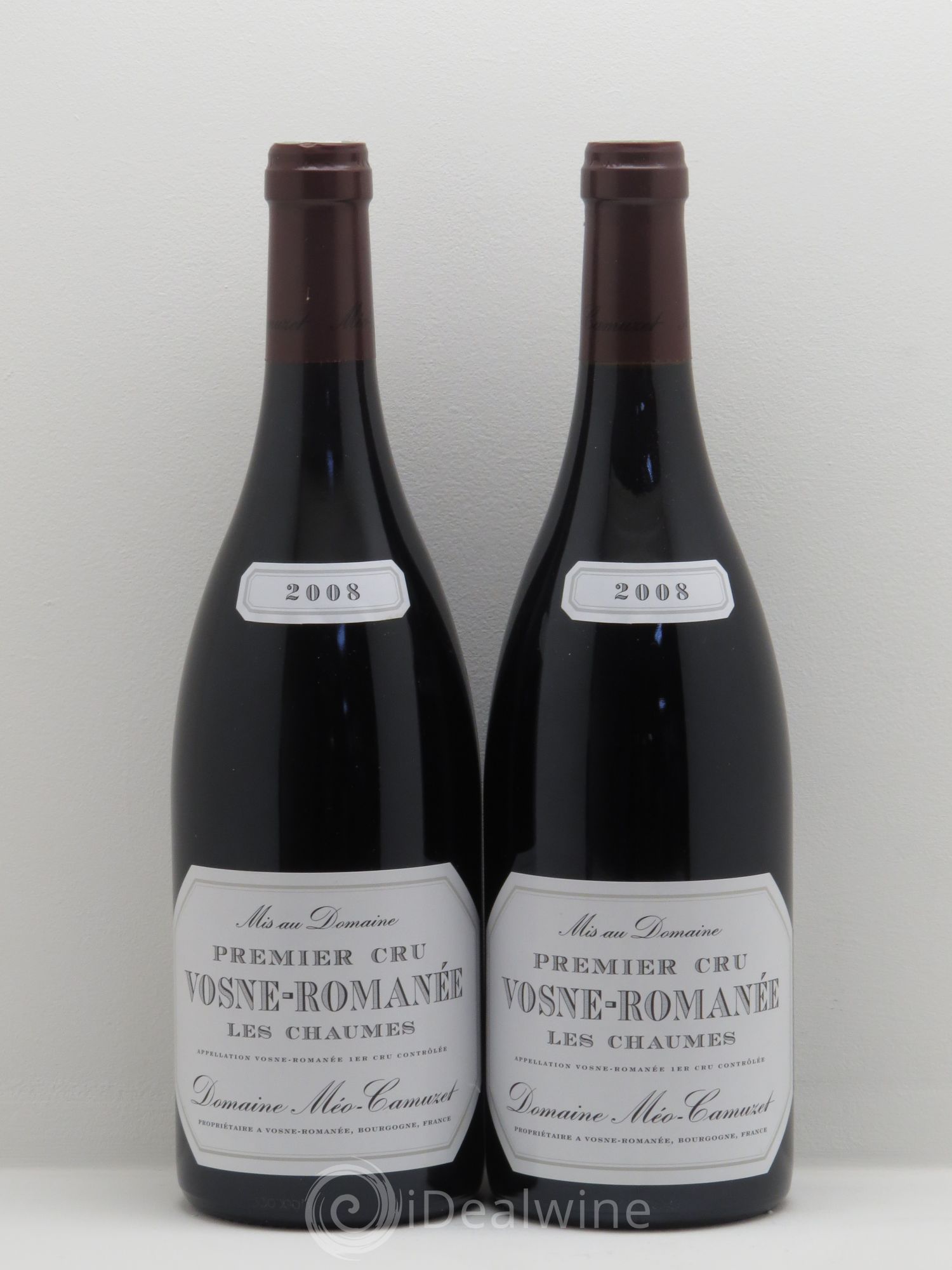Vosne-Romanée 1er Cru Les Chaumes Méo-Camuzet (Domaine) 2008 - Lot de 2 bouteilles - 0