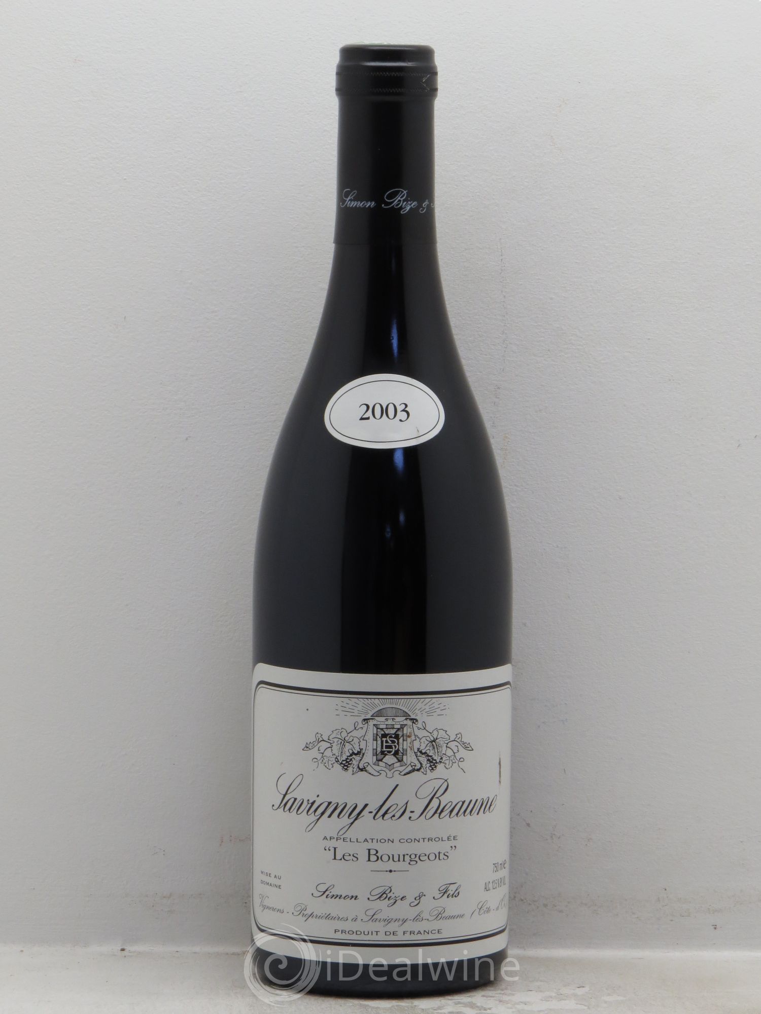 Savigny-lès-Beaune Les Bourgeots Simon Bize & Fils 2003 - Lot de 1 bouteille - 0
