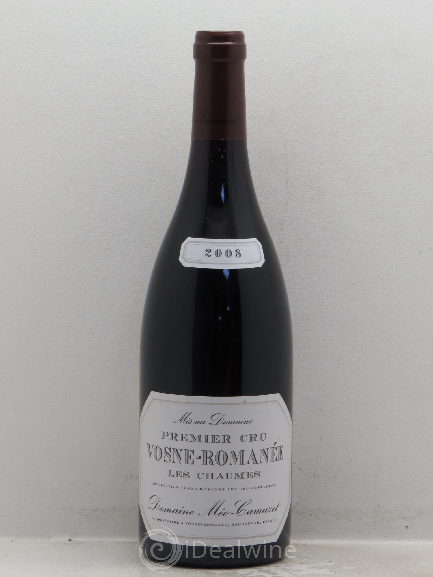 Vosne-Romanée 1er Cru Les Chaumes Méo-Camuzet (Domaine) 2008 - Lot de 1 bouteille - 0