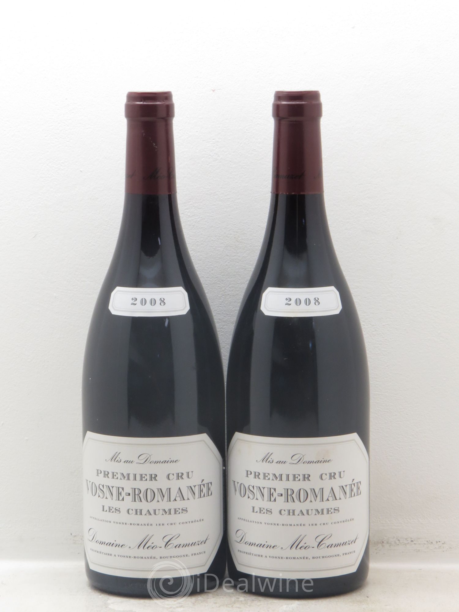 Vosne-Romanée 1er Cru Les Chaumes Méo-Camuzet (Domaine) 2008 - Lot de 2 bouteilles - 0