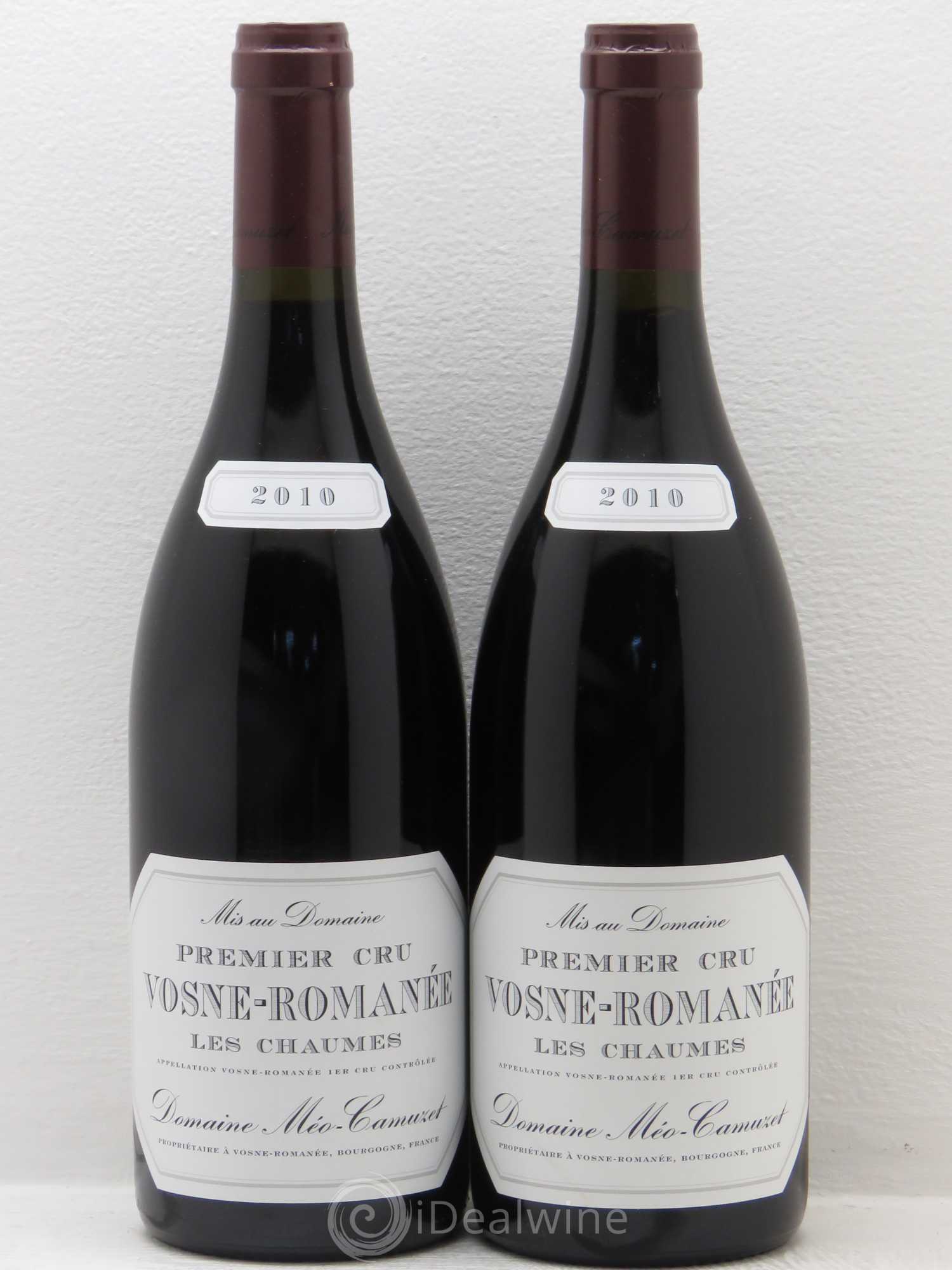 Vosne-Romanée 1er Cru Les Chaumes Méo-Camuzet (Domaine) 2010 - Lot de 2 bouteilles - 0