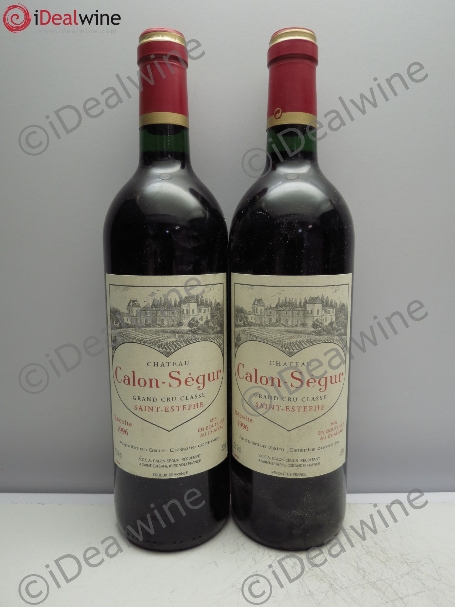 Château Calon Ségur 3ème Grand Cru Classé 1996 - Lot de 2 bouteilles - 0