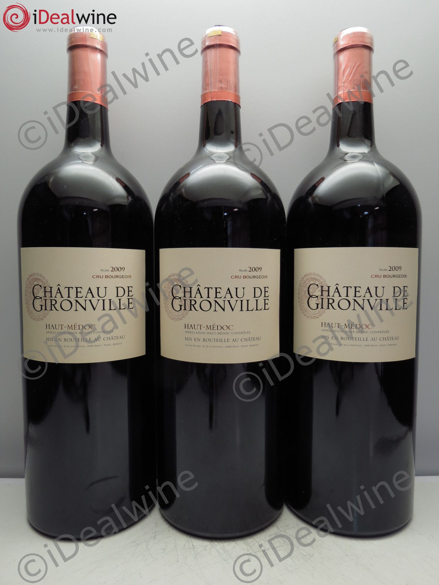 Bordeaux Château Gironville 2009 - Posten von 3 Magnum - 0