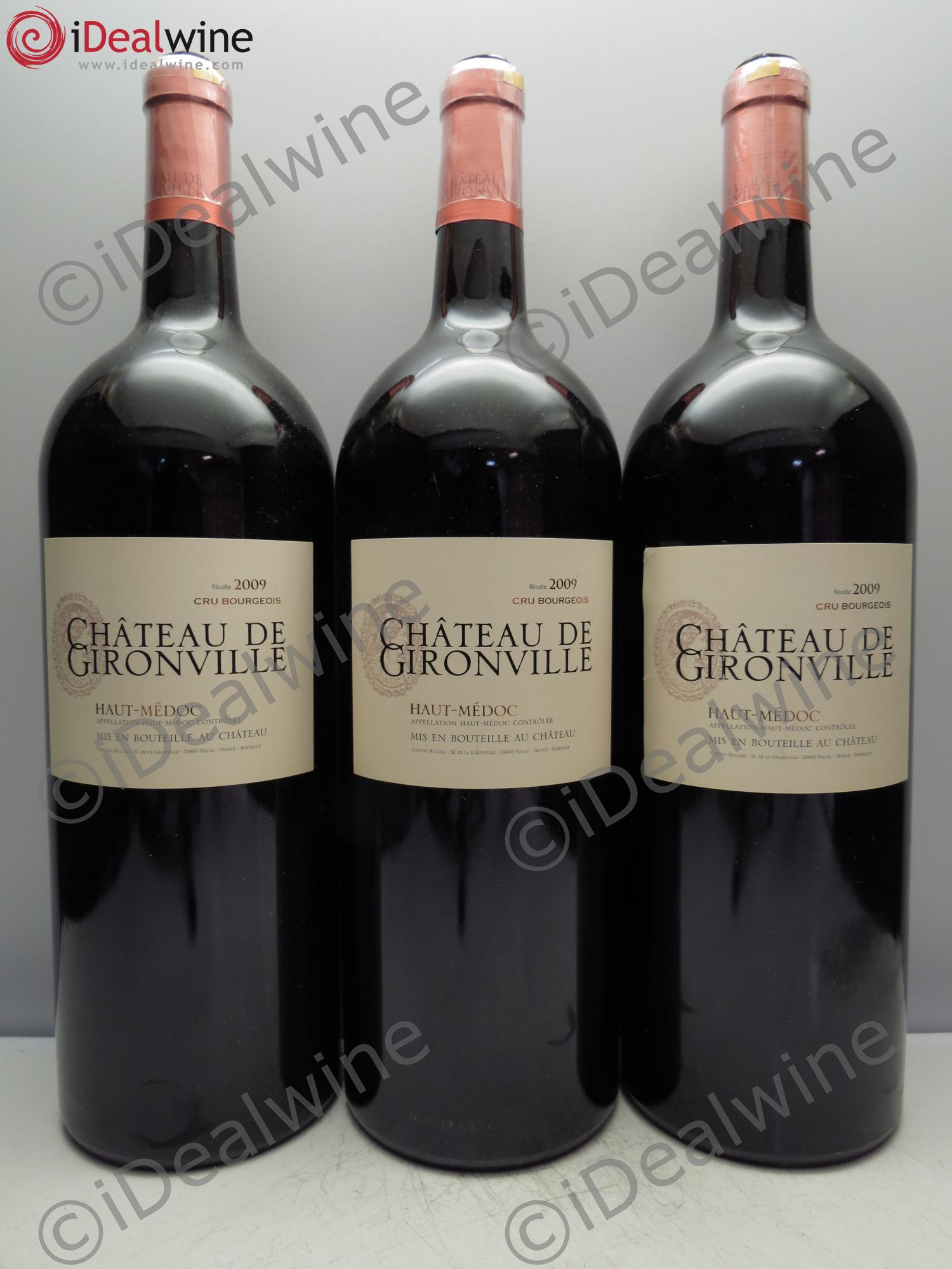 Bordeaux Château Gironville 2009 - Posten von 3 Magnum - 0