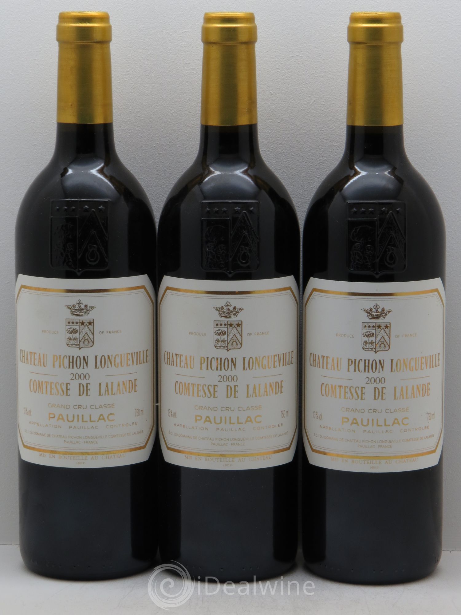 Château Pichon Longueville Comtesse de Lalande 2ème Grand Cru Classé 2000 - Lot de 3 bouteilles - 0