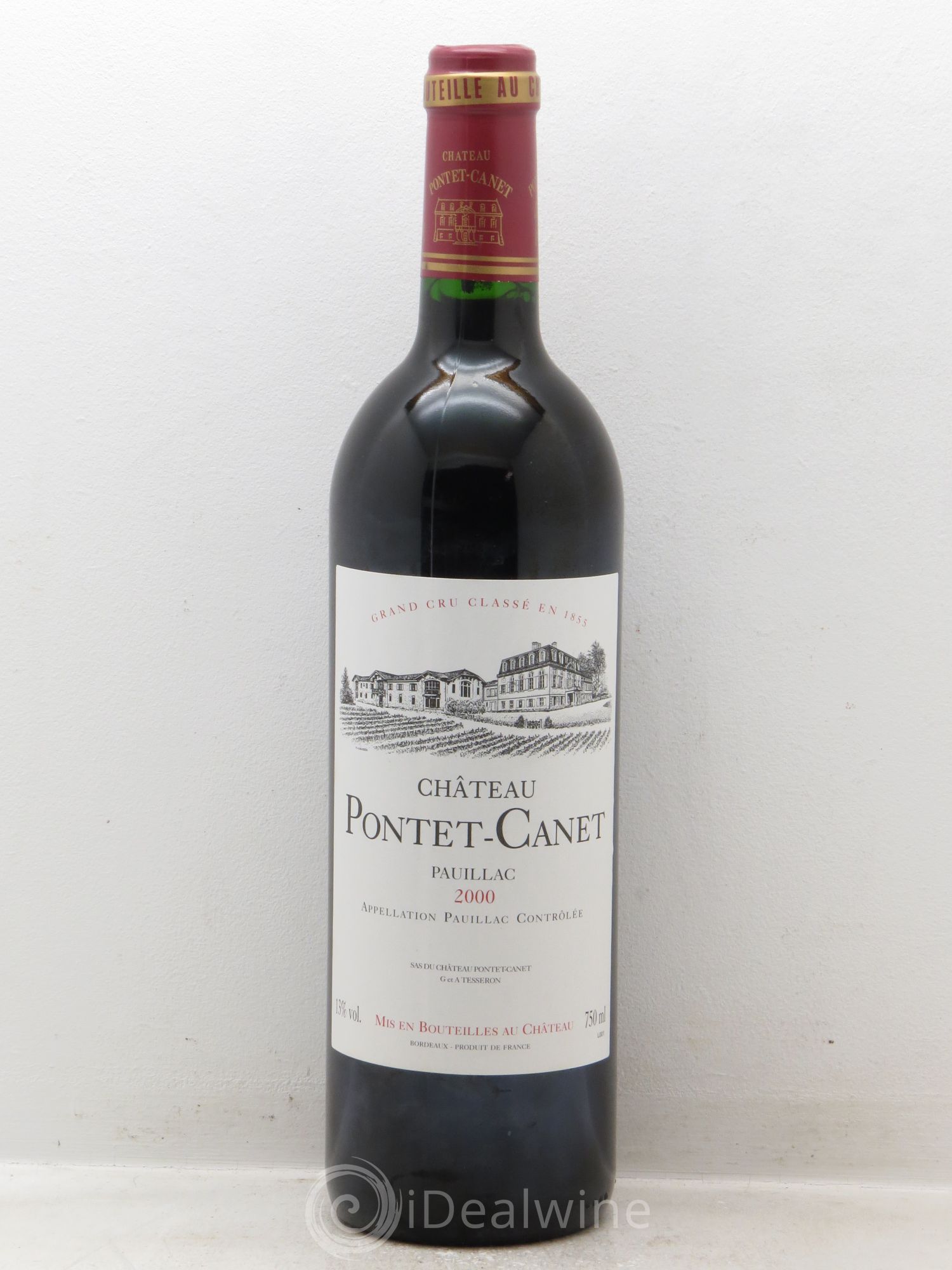 Château Pontet Canet 5ème Grand Cru Classé 2000 - Lot de 1 bouteille - 0