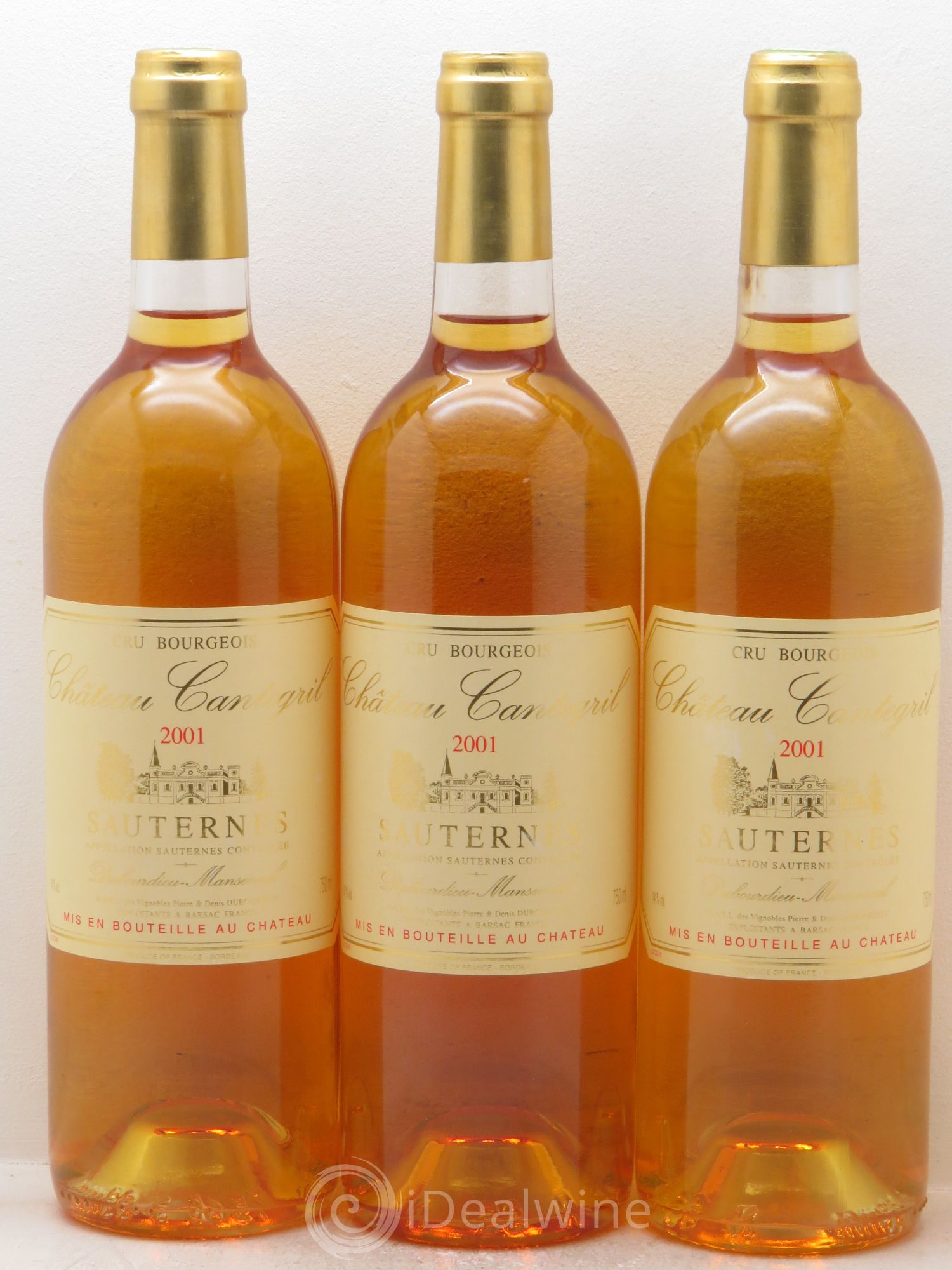 Château Cantegril 2001 - Lotto di 3 bottiglie - 0