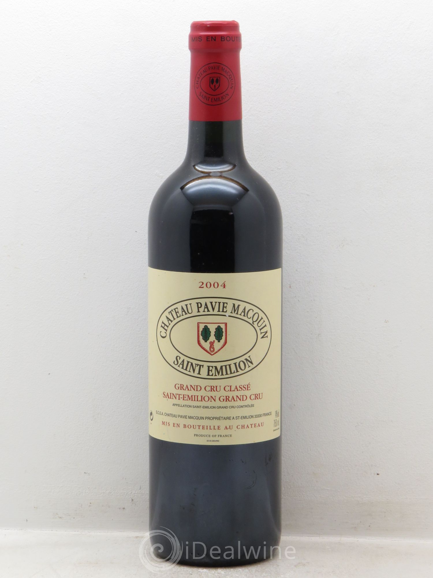 Château Pavie Macquin 1er Grand Cru Classé B 2004 - Lot de 1 bouteille - 0