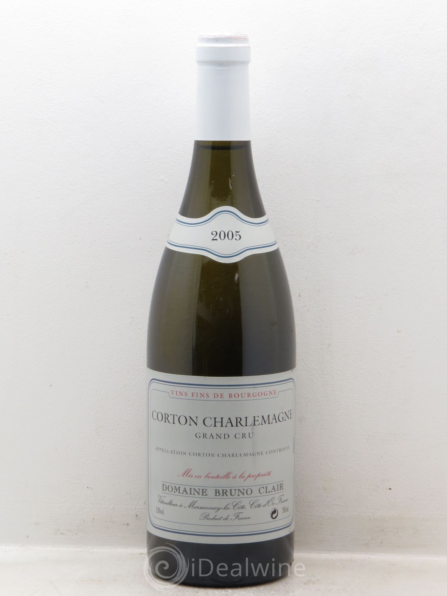 Corton-Charlemagne Grand Cru Bruno Clair (Domaine) 2005 - Lot de 1 bouteille - 0