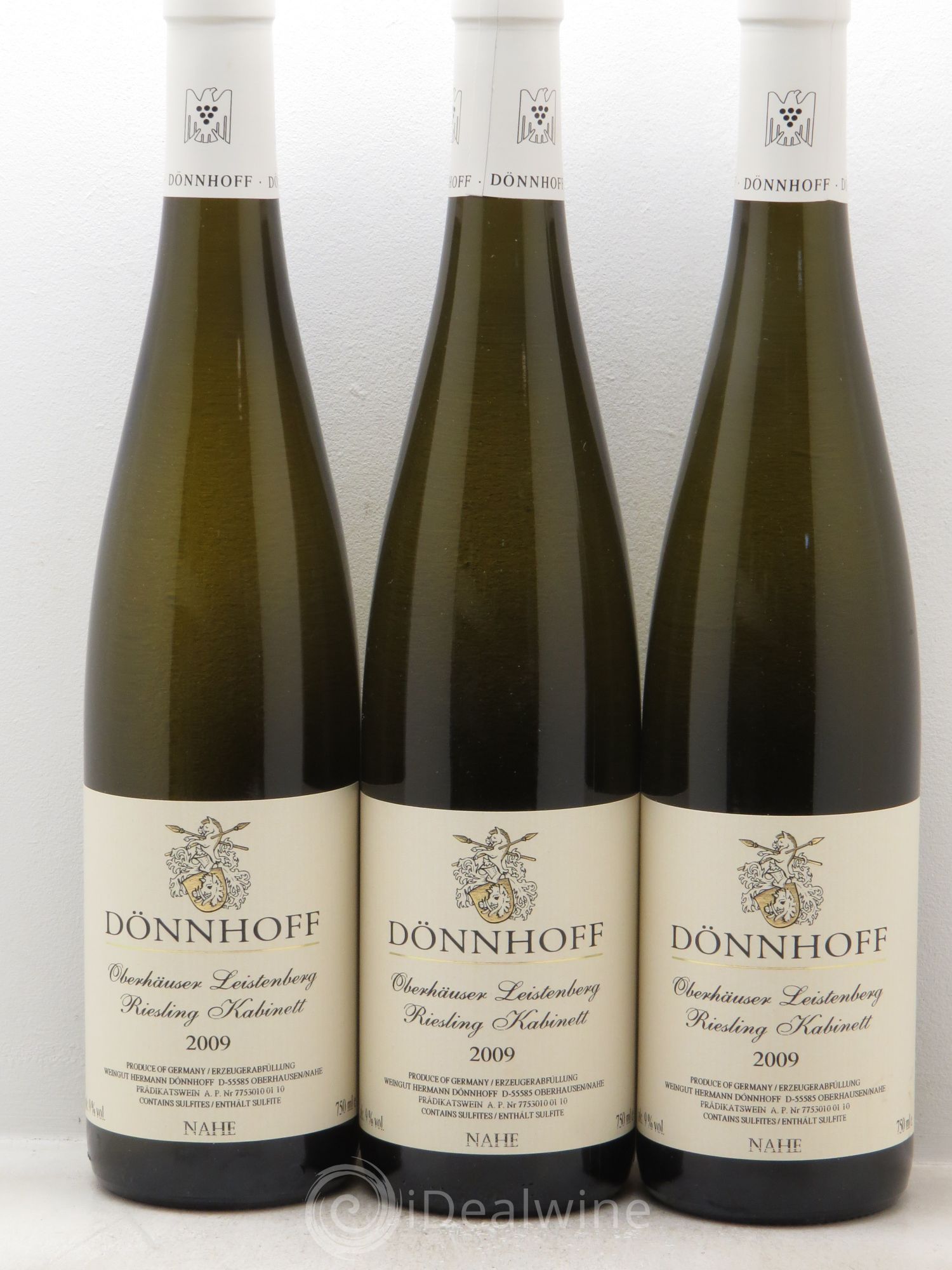 Riesling Dönnhoff Riesling Oberhausen Leistenberg Kabinett (Nahe) 2009 - Posten von 3 Flaschen - 0