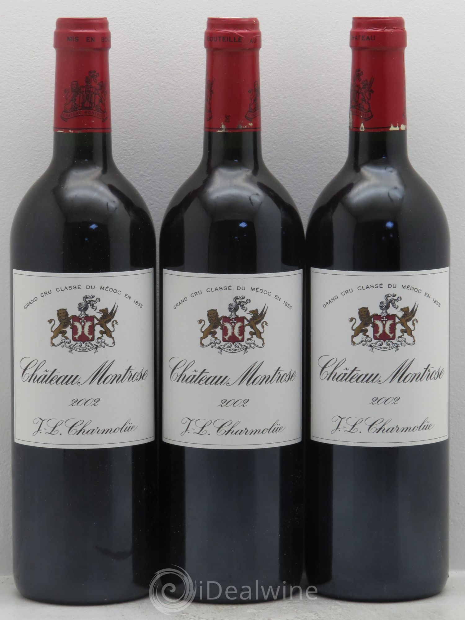 Château Montrose 2ème Grand Cru Classé 2002 - Lot de 3 bouteilles - 0