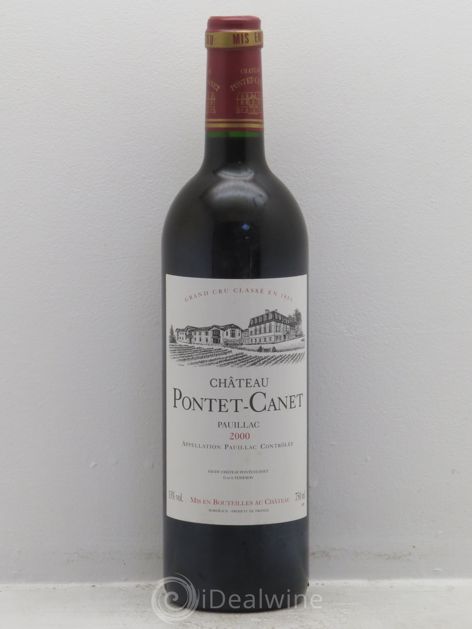 Château Pontet Canet 5ème Grand Cru Classé 2000 - Lot de 1 bouteille - 0
