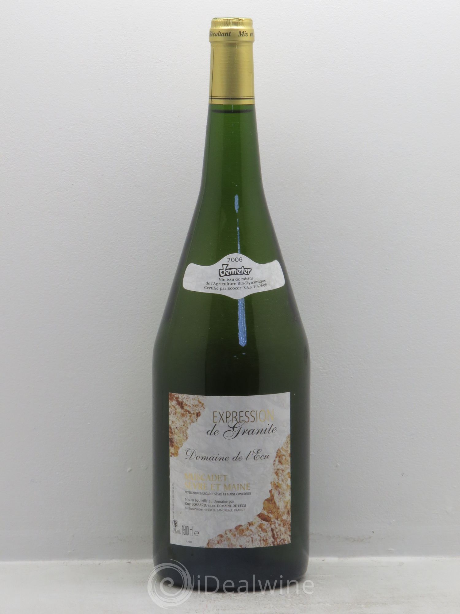 Muscadet-Sèvre-et-Maine Expression de Granite Domaine de l'Ecu 2006 - Posten von 1 Magnum - 0