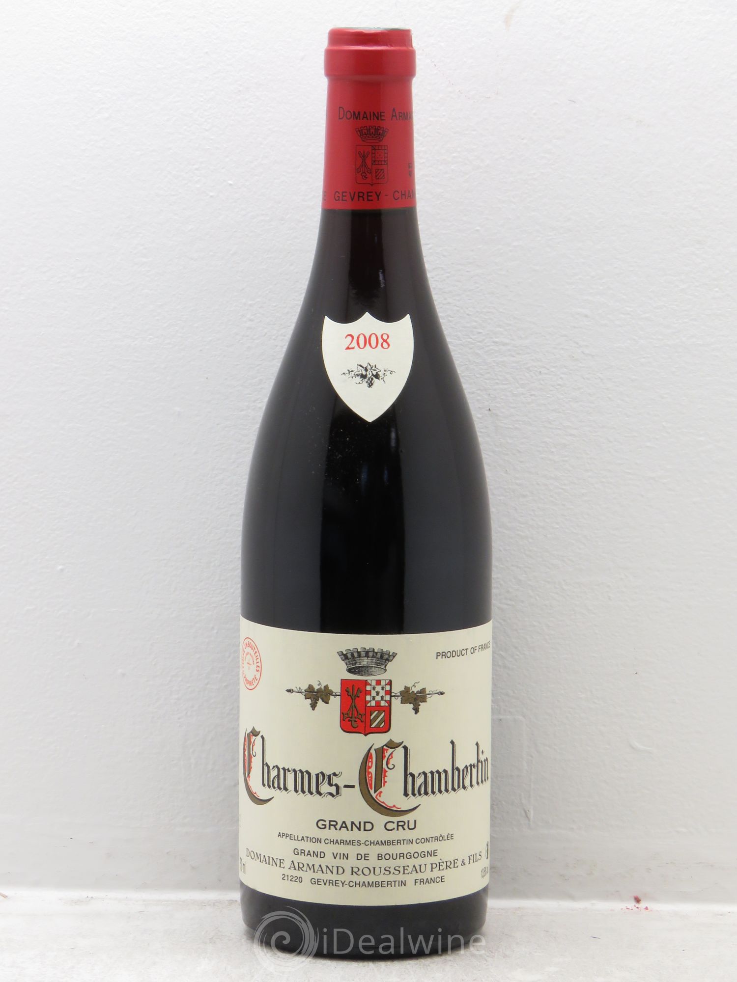 Charmes-Chambertin Grand Cru Armand Rousseau (Domaine) 2008 - Lot de 1 bouteille - 0