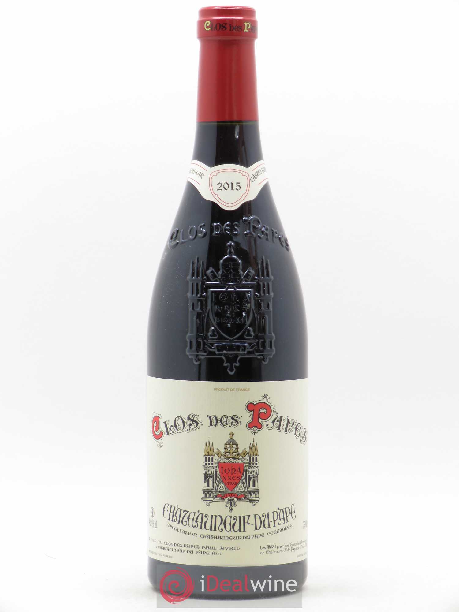 Châteauneuf-du-Pape Clos des Papes - Paul Avril 2015 - Lot de 1 bouteille - 0
