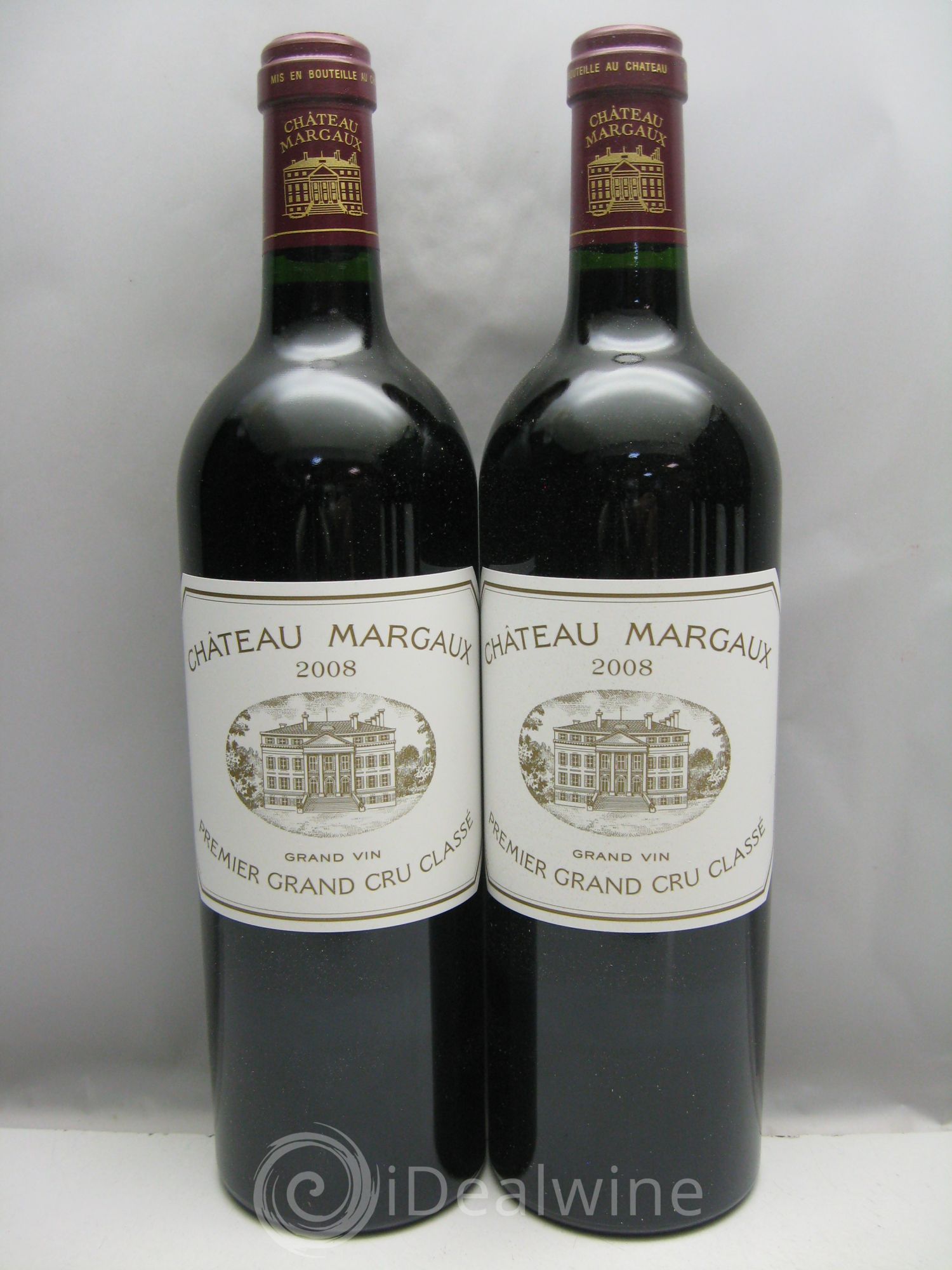 Château Margaux 1er Grand Cru Classé 2008 - Lot de 6 bouteilles - 0