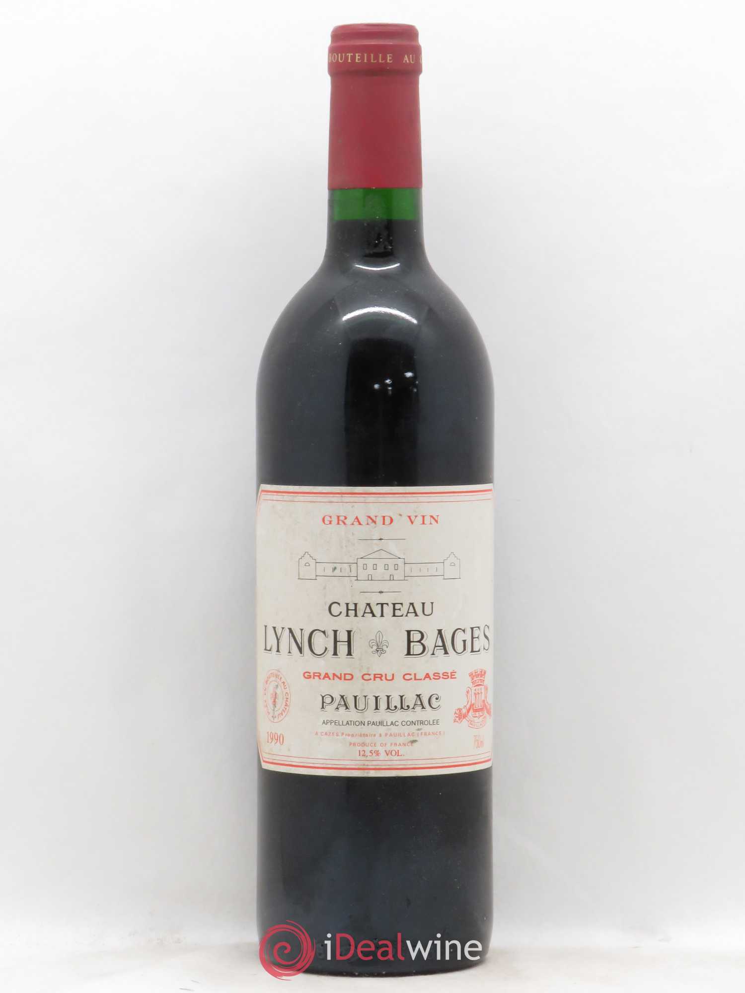 Château Lynch Bages 5ème Grand Cru Classé 1990 - Lot de 1 bouteille - 0