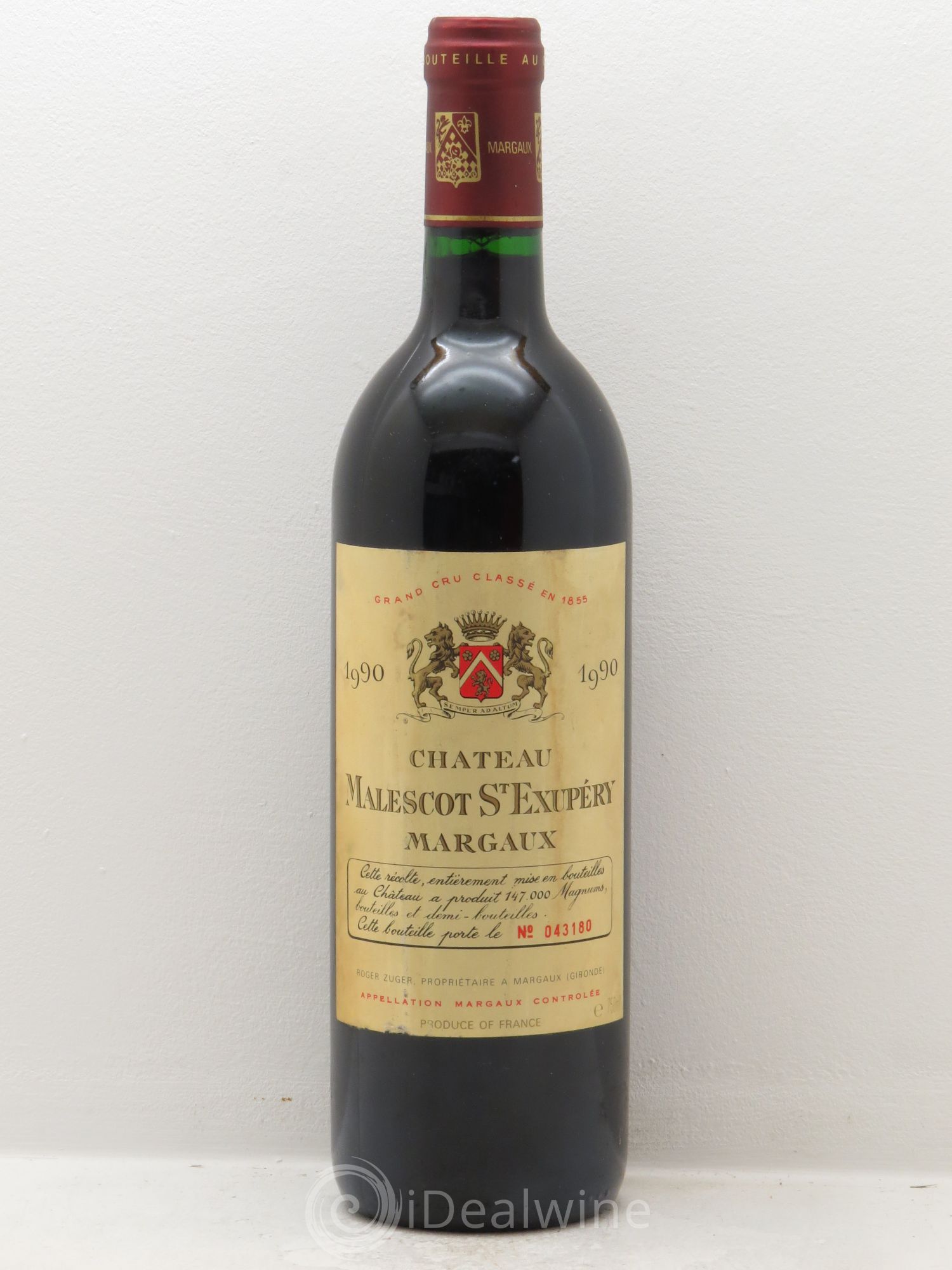 Château Malescot Saint-Exupéry 3ème Grand Cru Classé 1990 - Lot de 1 bouteille - 0