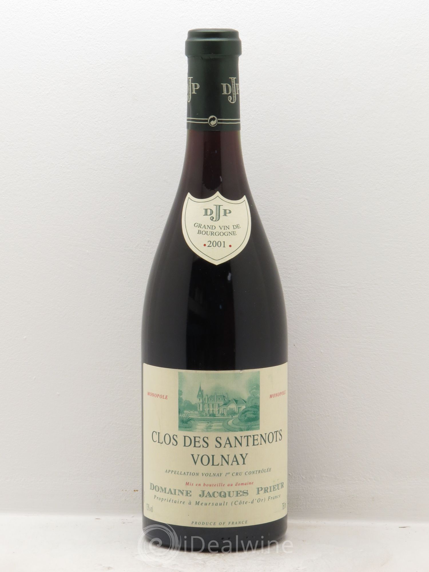 Volnay 1er Cru Clos des Santenots Jacques Prieur (Domaine) 2001 - Lot de 1 bouteille - 0