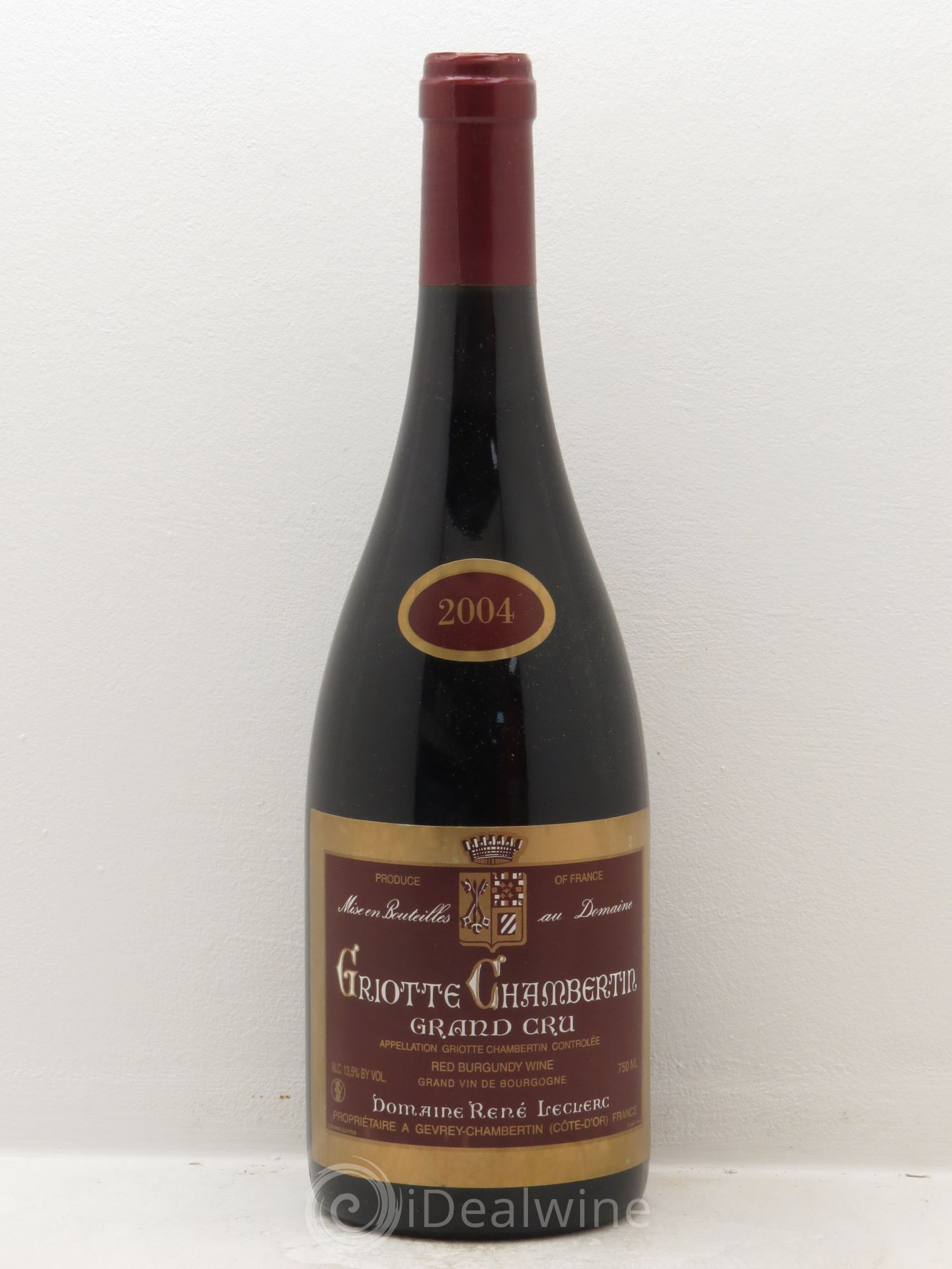 Griotte-Chambertin Grand Cru R.Leclerc 2004 - Lot of 1 bottle - 0