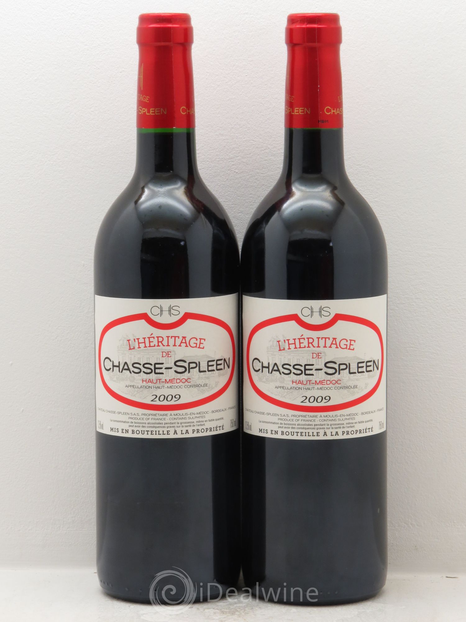 Héritage (Ermitage) de Chasse Spleen 2009 - Lot de 2 bouteilles - 0