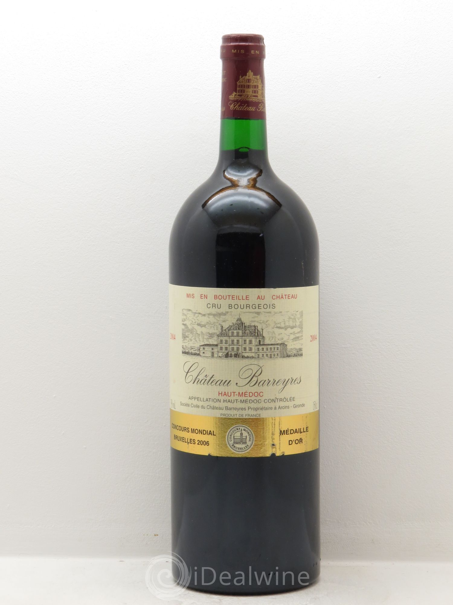Château Barreyres Cru Bourgeois 2004 - Lot de 1 magnum - 0