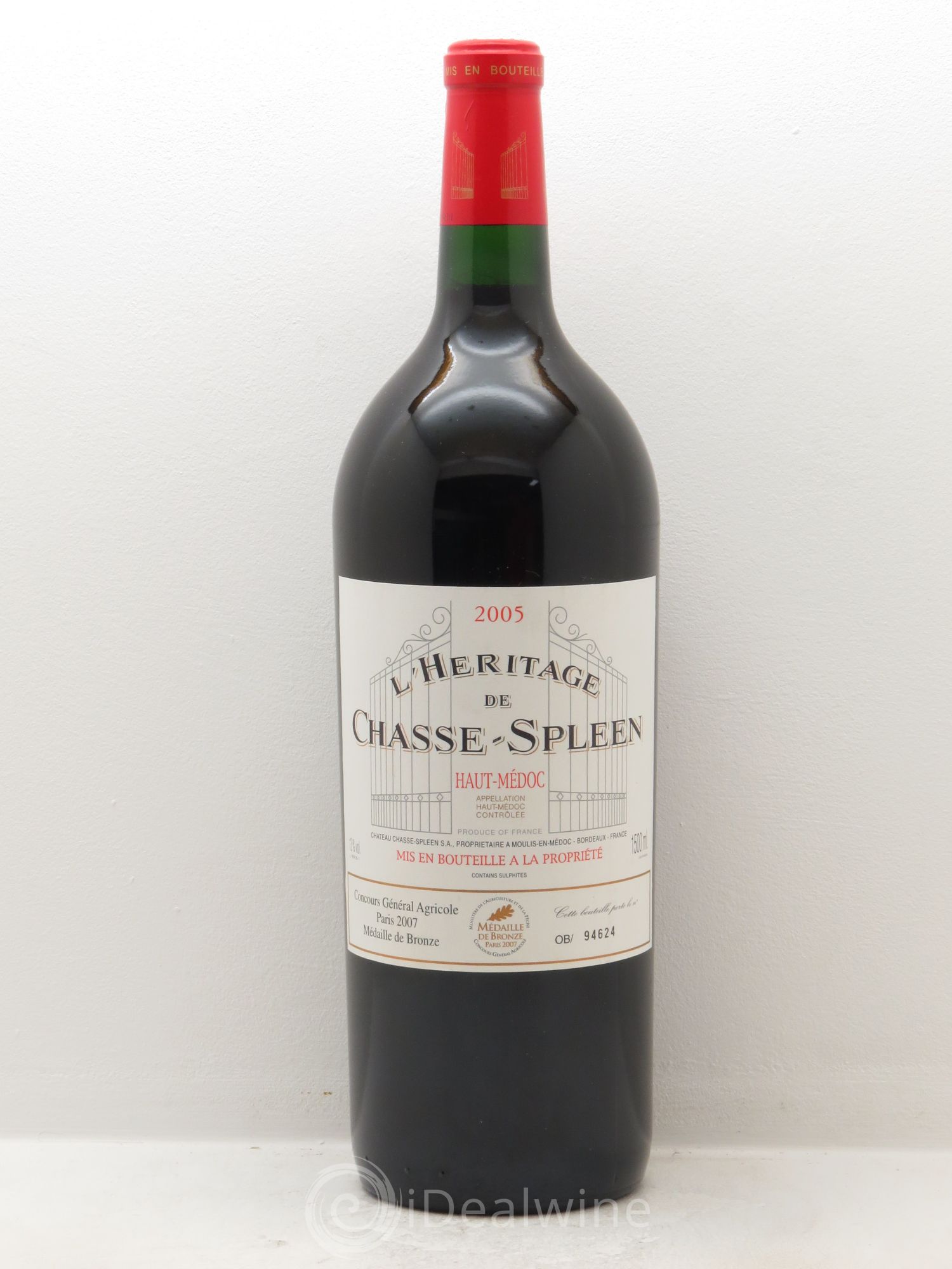 Héritage (Ermitage) de Chasse Spleen 2005 - Lot de 1 magnum - 0