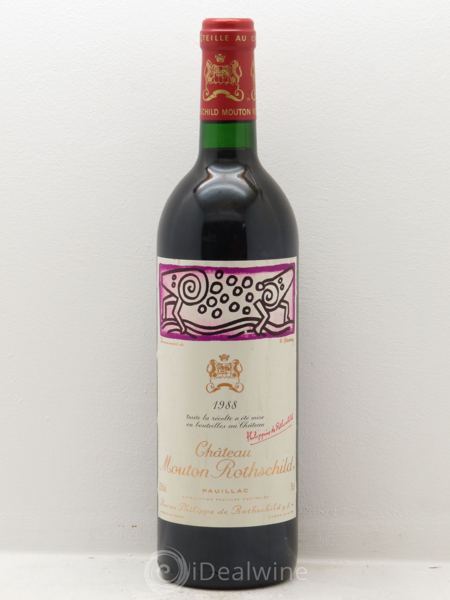 Château Mouton Rothschild 1er Grand Cru Classé 1988 - Lot de 1 bouteille - 0
