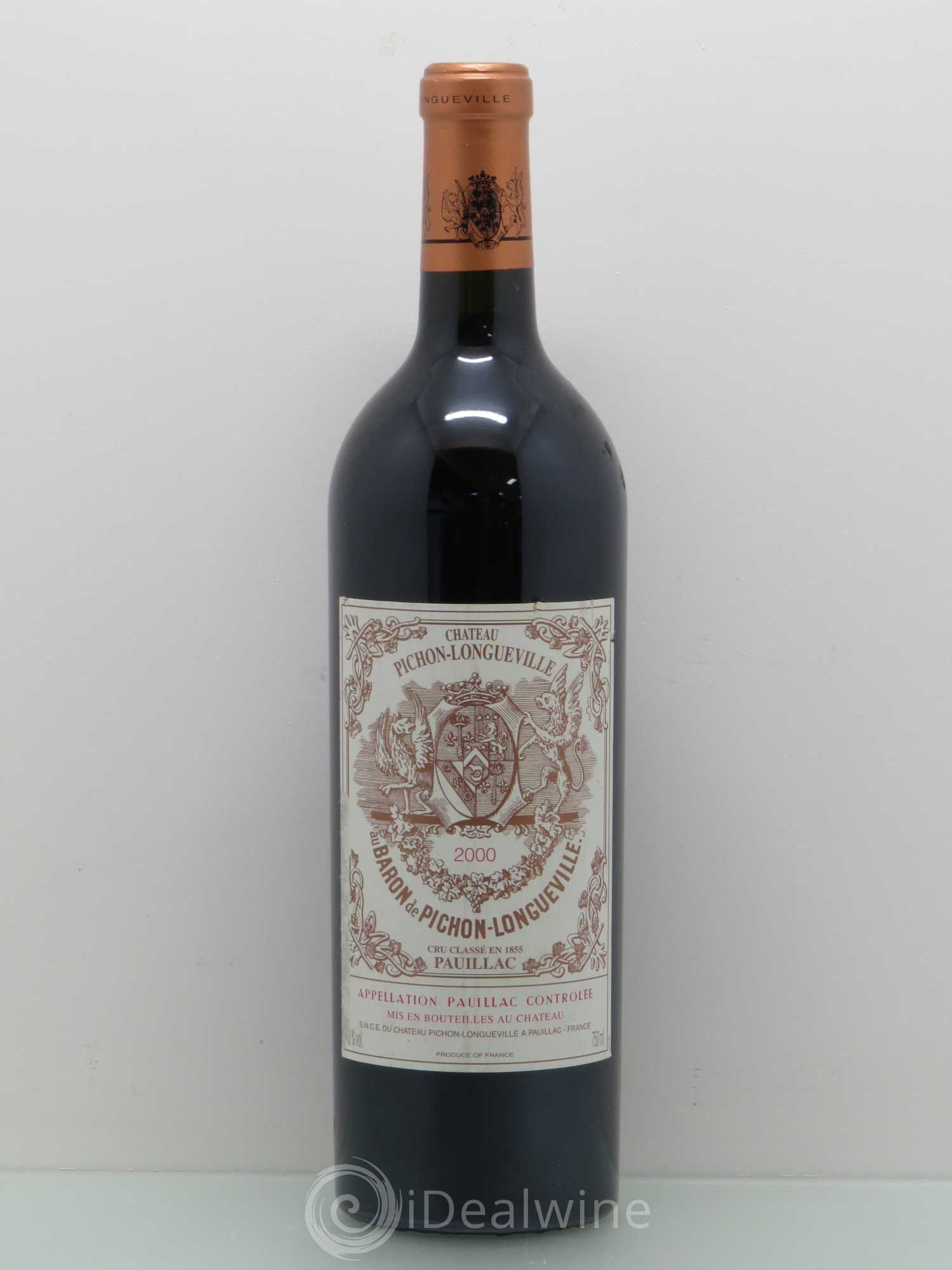 Pichon Longueville Baron 2ème Grand Cru Classé 2000 - Lot de 1 bouteille - 0