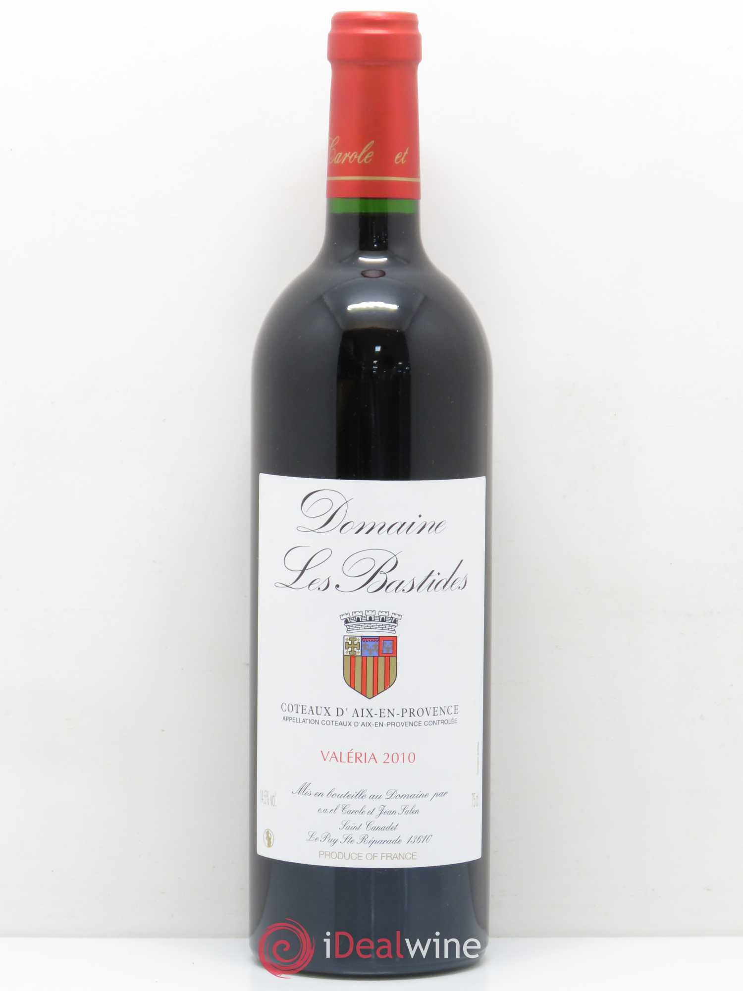 Coteaux d'Aix-en-Provence Les Bastides (Domaine) Cuvée Valéria Famille Salen 2010 - Lot de 1 bouteille - 0