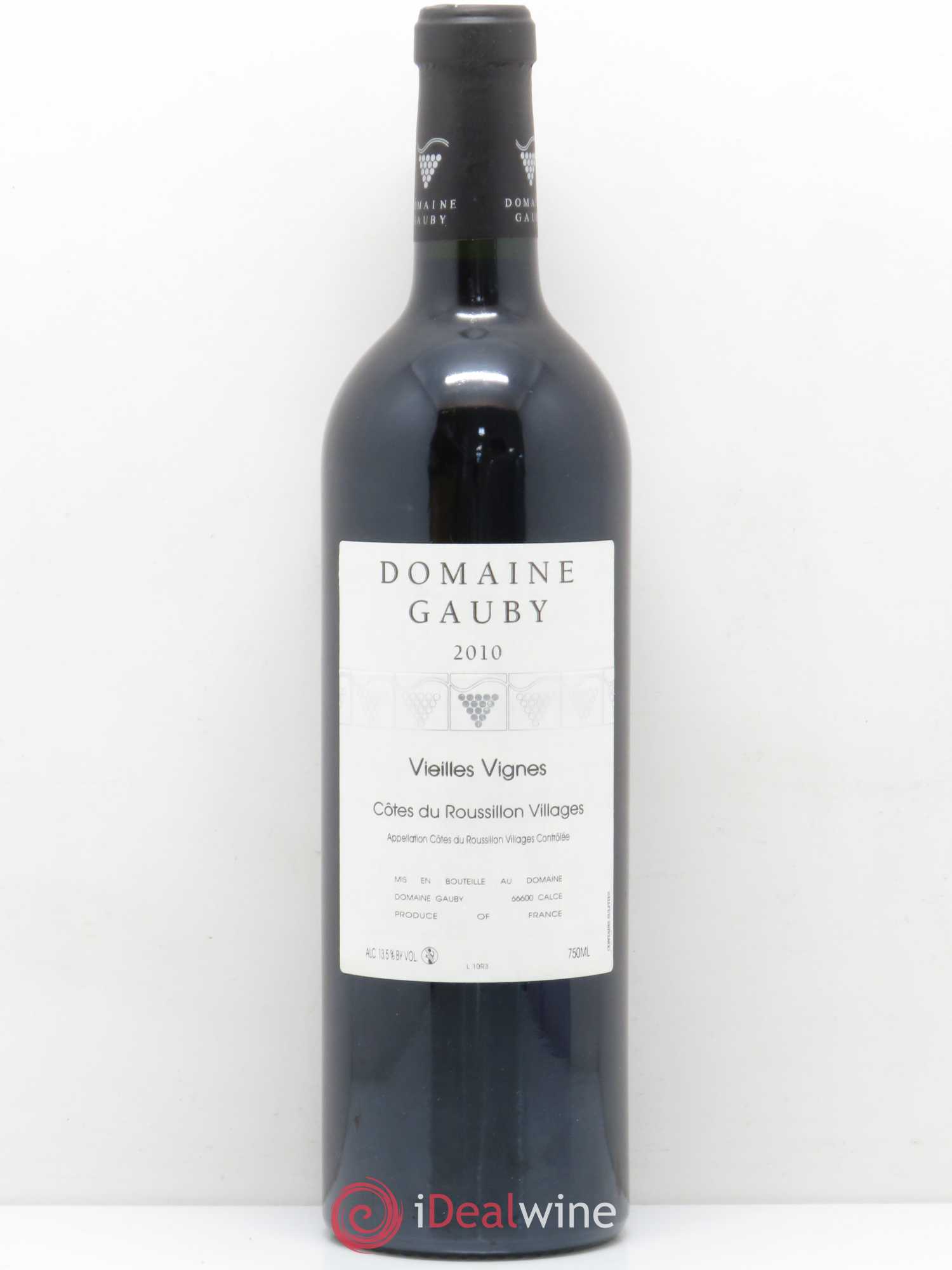 Côtes du Roussillon Villages Vieilles vignes Gauby (Domaine) 2010 - Lot de 1 bouteille - 0