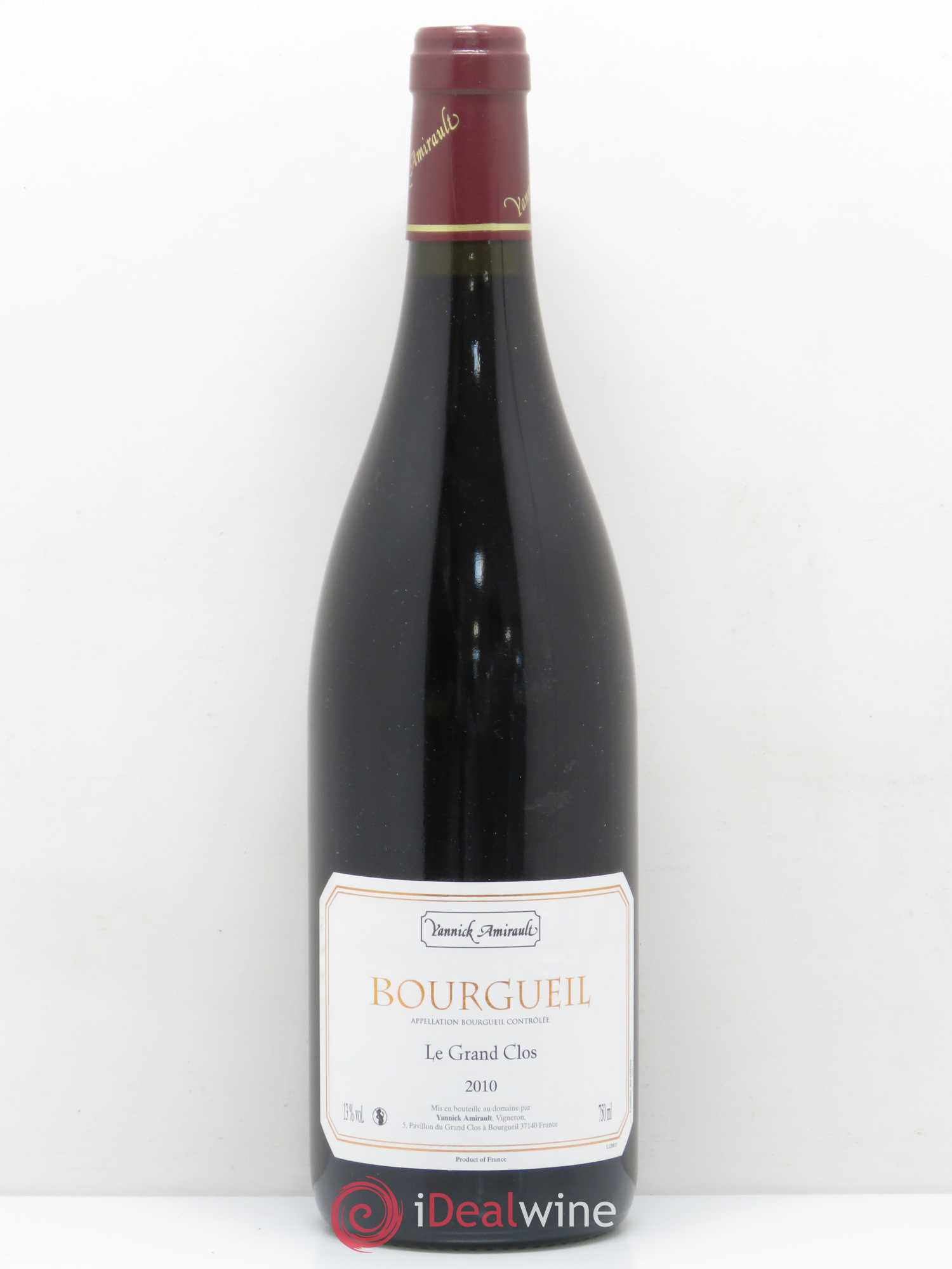 Bourgueil Grand Clos Yannick Amirault (Domaine) 2010 - Lot de 1 bouteille - 0