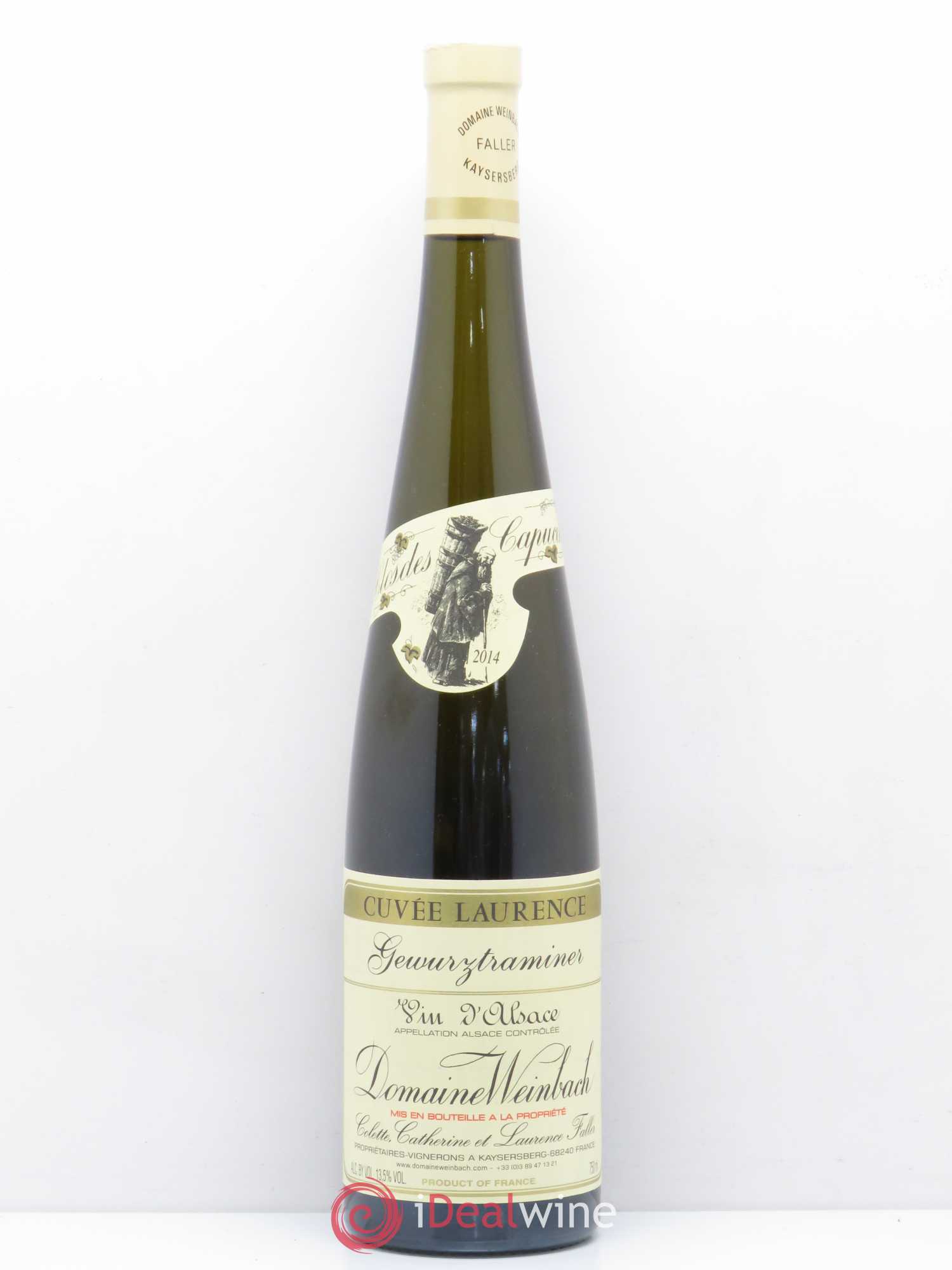 Alsace Gewurztraminer Cuvée Laurence Weinbach (Domaine) 2014 - Lot de 1 bouteille - 0